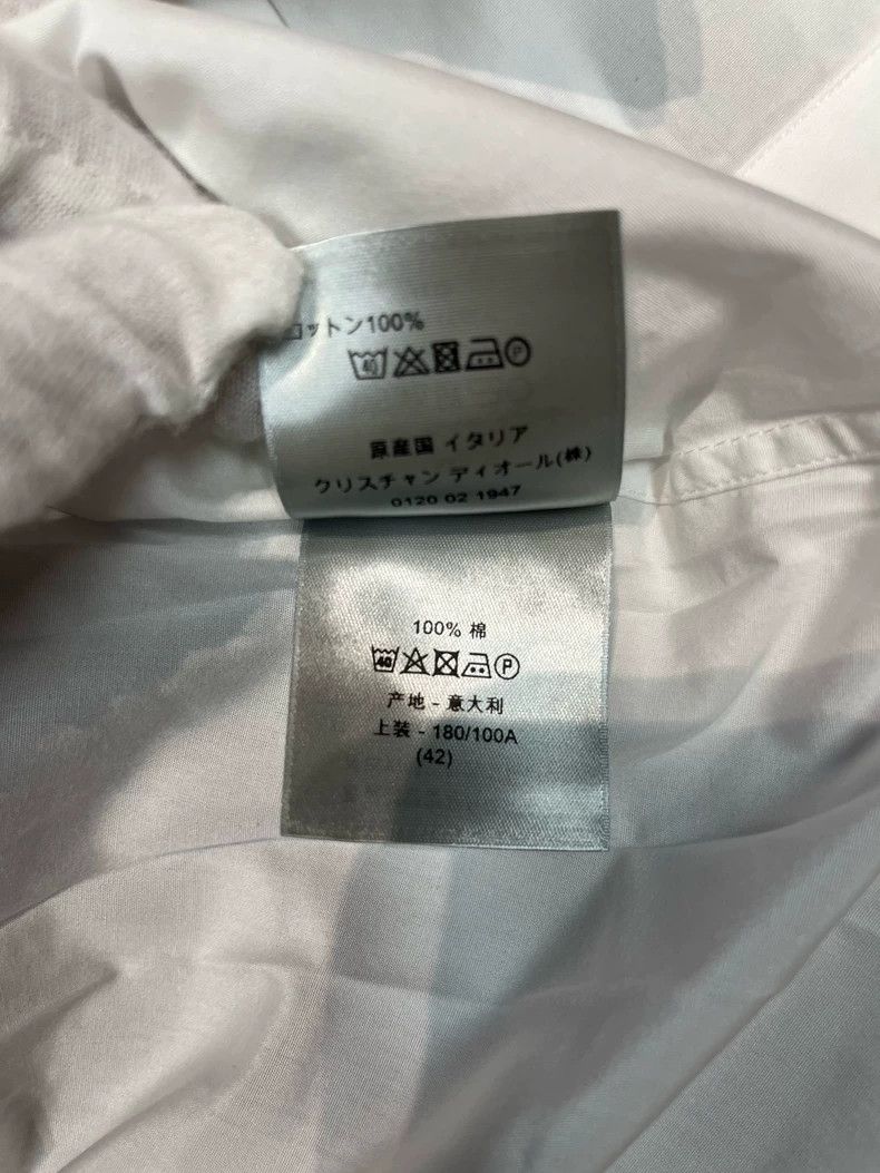 Dior Dior Blue CD letter embroidered white long-sleeved shirt Size US XS / EU 42 / 0 - 6 Thumbnail