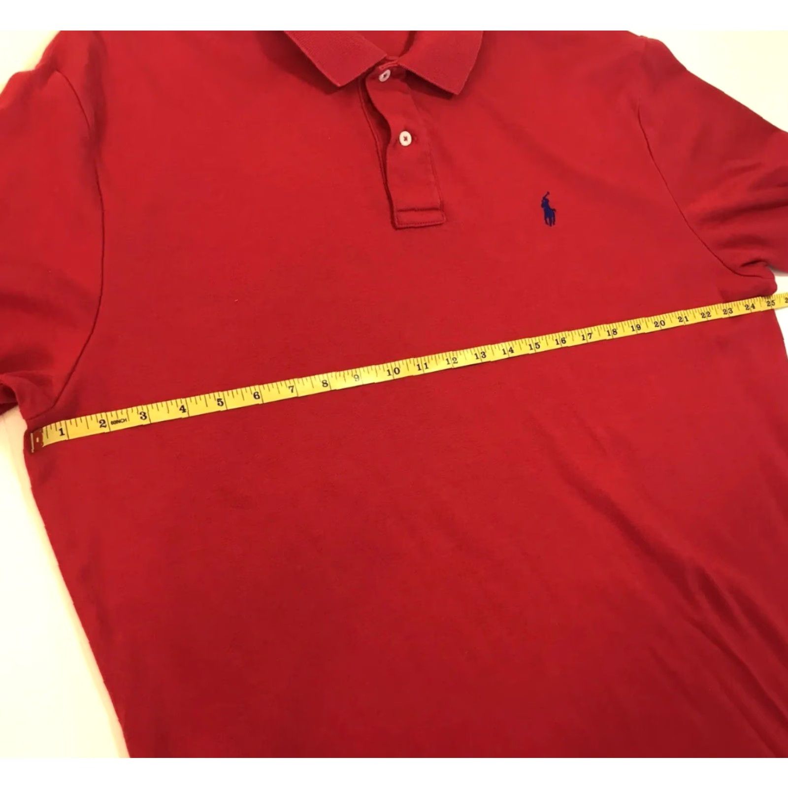 Polo Ralph Lauren Polo Ralph Lauren Polo Shirt Mens XL Red Collared Golf Logo Vintage Sport Work Dress Size 46R - 5 Thumbnail