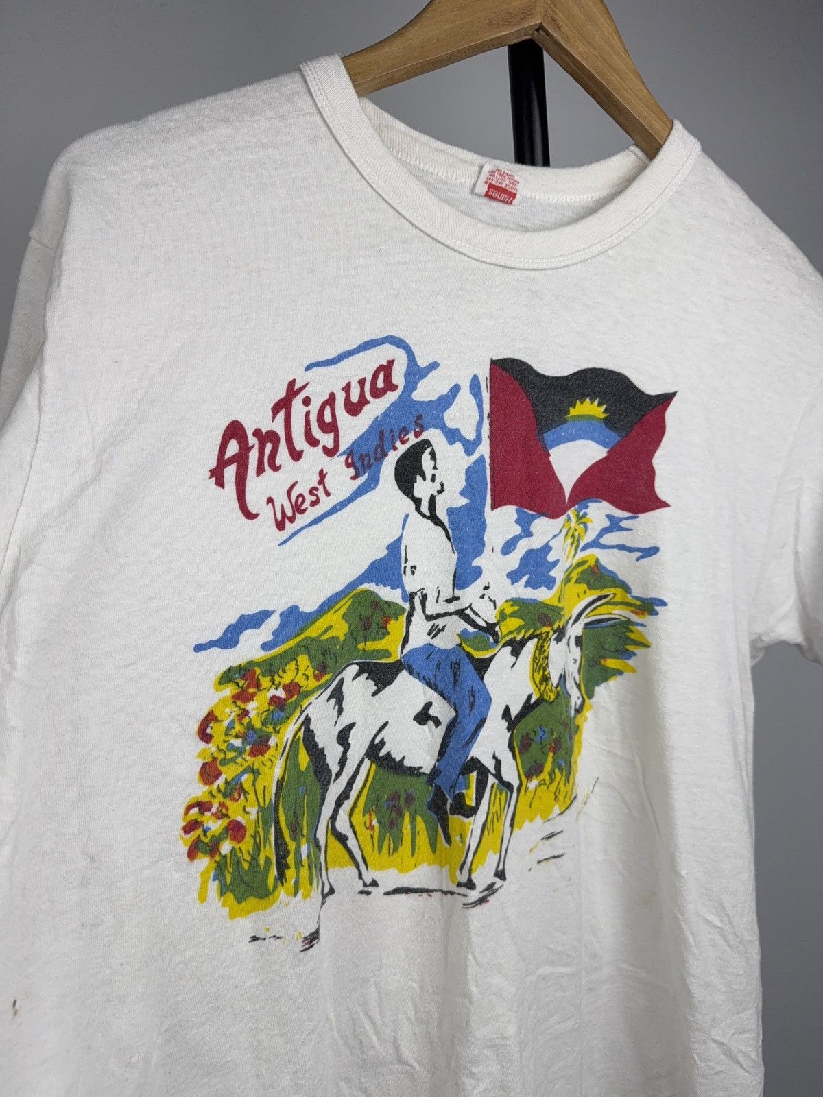 Vintage Vintage 80s Antigua West Indies Travel Souvenir T-Shirt M Size US M / EU 48-50 / 2 - 6 Thumbnail