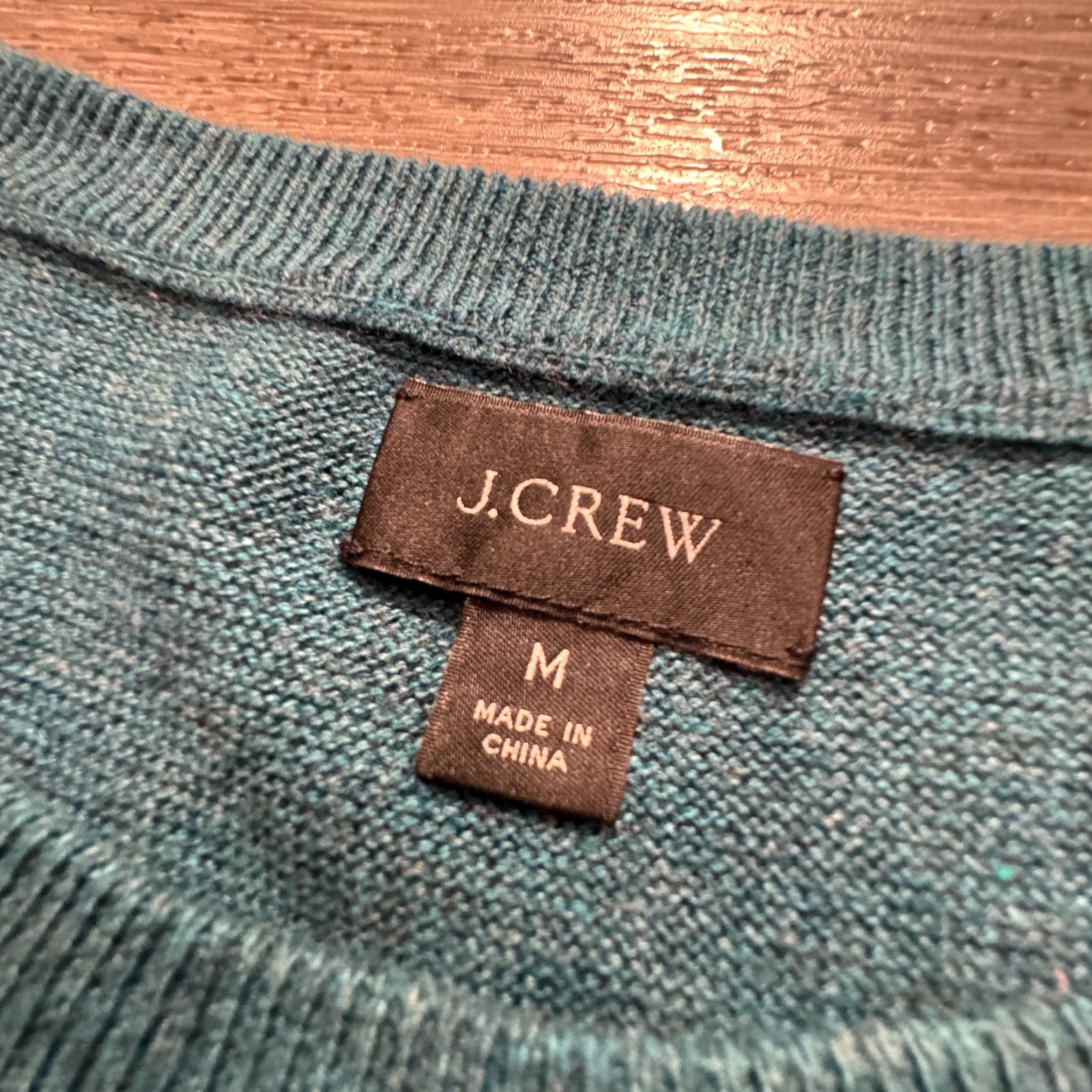 J.Crew J.CREW Sweater Crewneck Womens Medium Blue 100% Cotton Pullover Cozy Classic Knit Long Sleeve Winter Fall Women Size M / US 6-8 / IT 42-44 - 2 Thumbnail