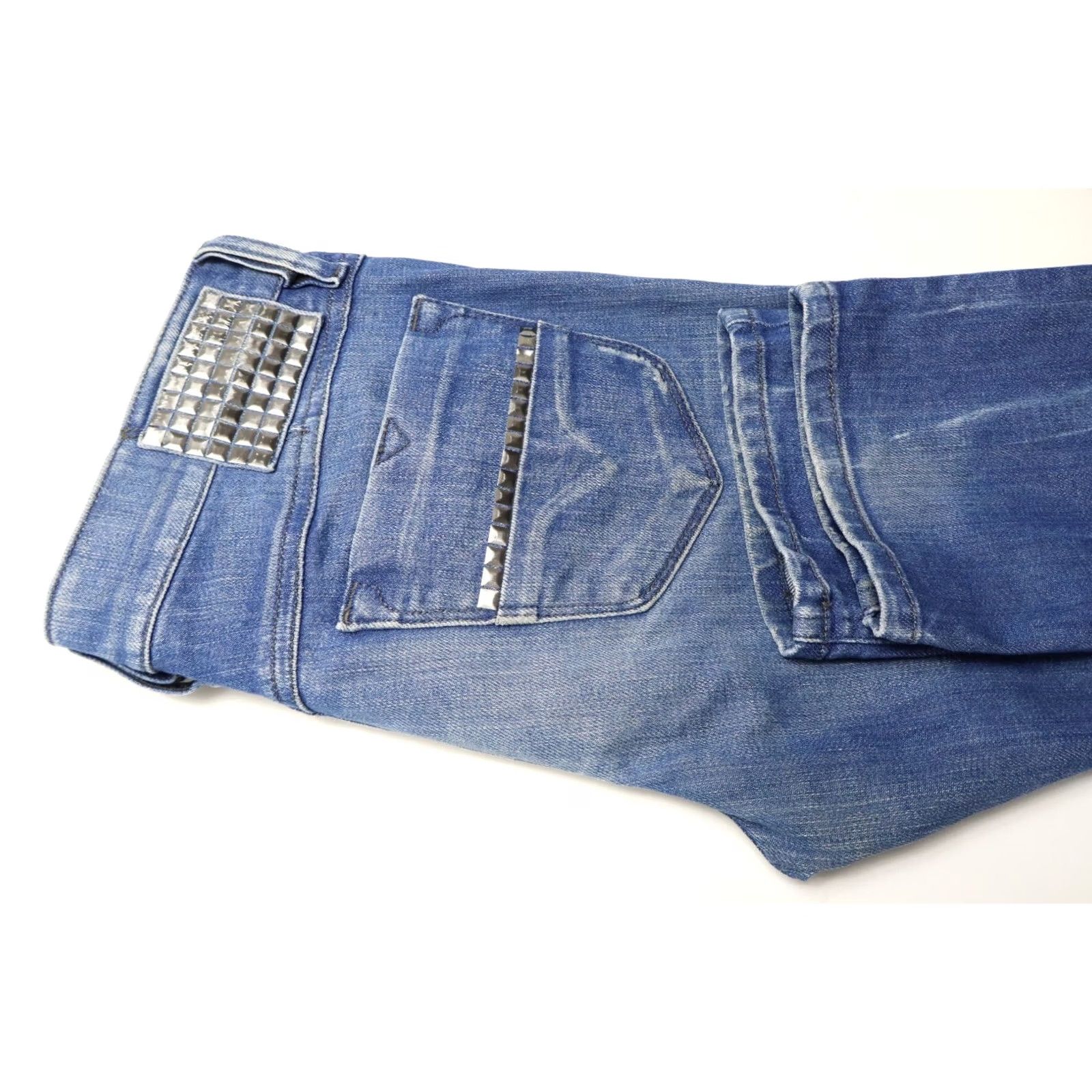 Diesel DIESEL Livy Stretch 008C2 Jeans Women's W28/L30 Slim Blue Faded Studded Slim Fit Jeans Women L/28 Size 28" / US 6 / IT 42 - 5 Thumbnail