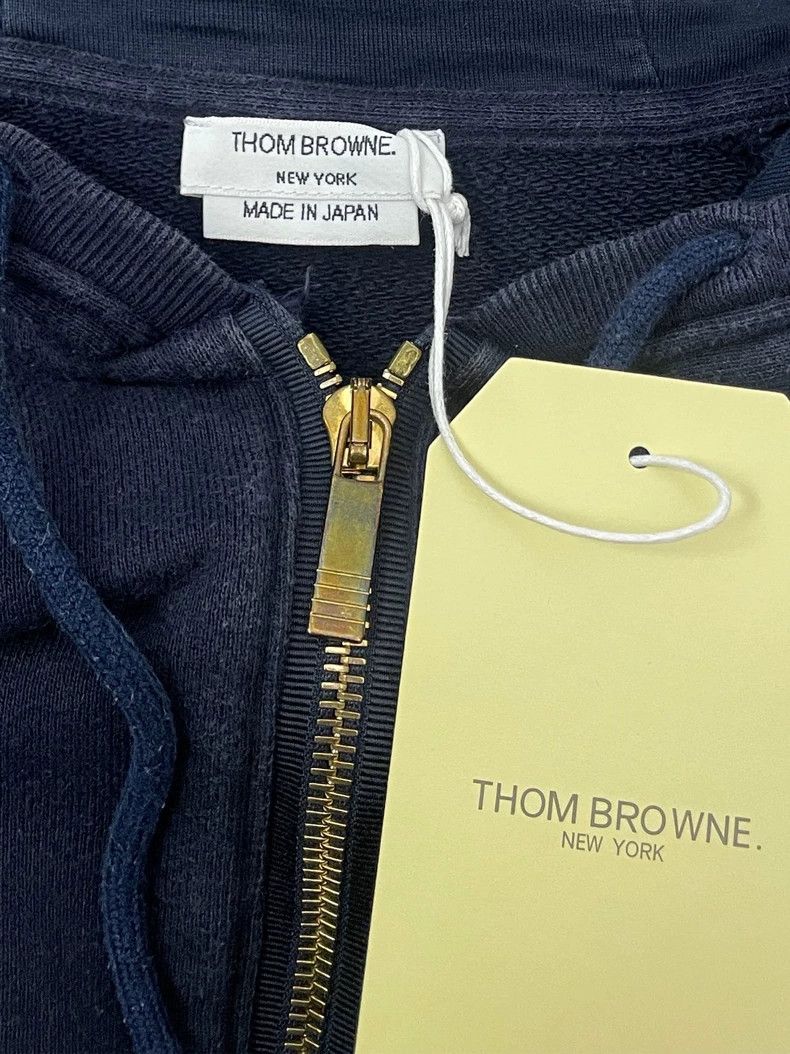 Thom Browne Thom browne Dark blue four-striped zipper jacket 2504-Nexta Size US S / EU 44-46 / 1 - 5 Thumbnail