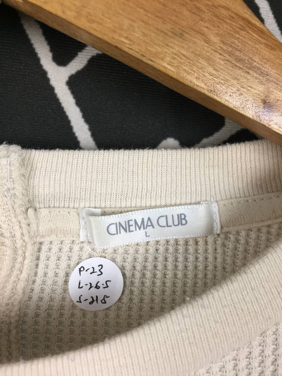 Japanese Brand Cinema Club Waffle Knit Thermal Long Sleeve Tee Size L / US 10 / IT 46 - 11 Thumbnail