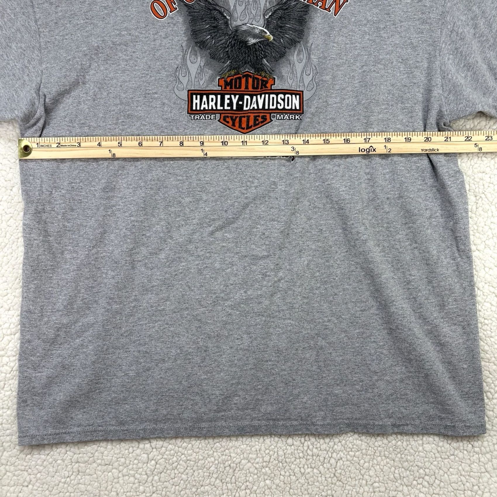 Harley Davidson Harley-Davidson Cayman Islands Mens XL TShirt Grey Graphic Print Short Sleeve Crew Neck Size US XL / EU 56 / 4 - 6 Thumbnail