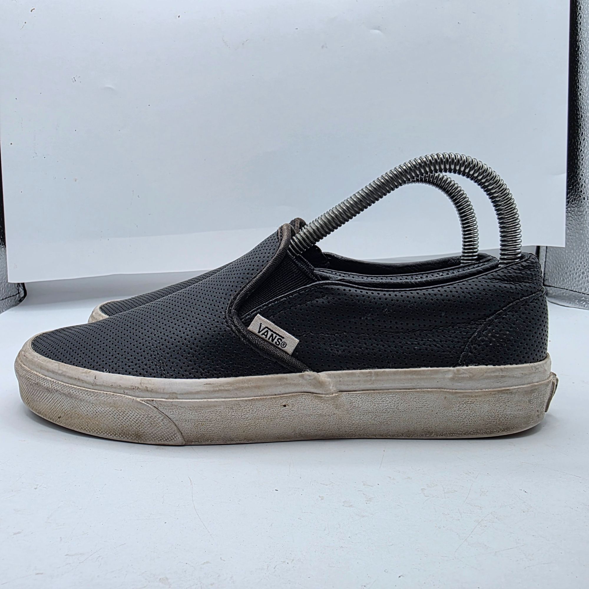 Vans Vans Classic Slip On Womens Size 7.5 Black Perforated Casual Size US 7.5 / IT 37.5 - 13 Thumbnail