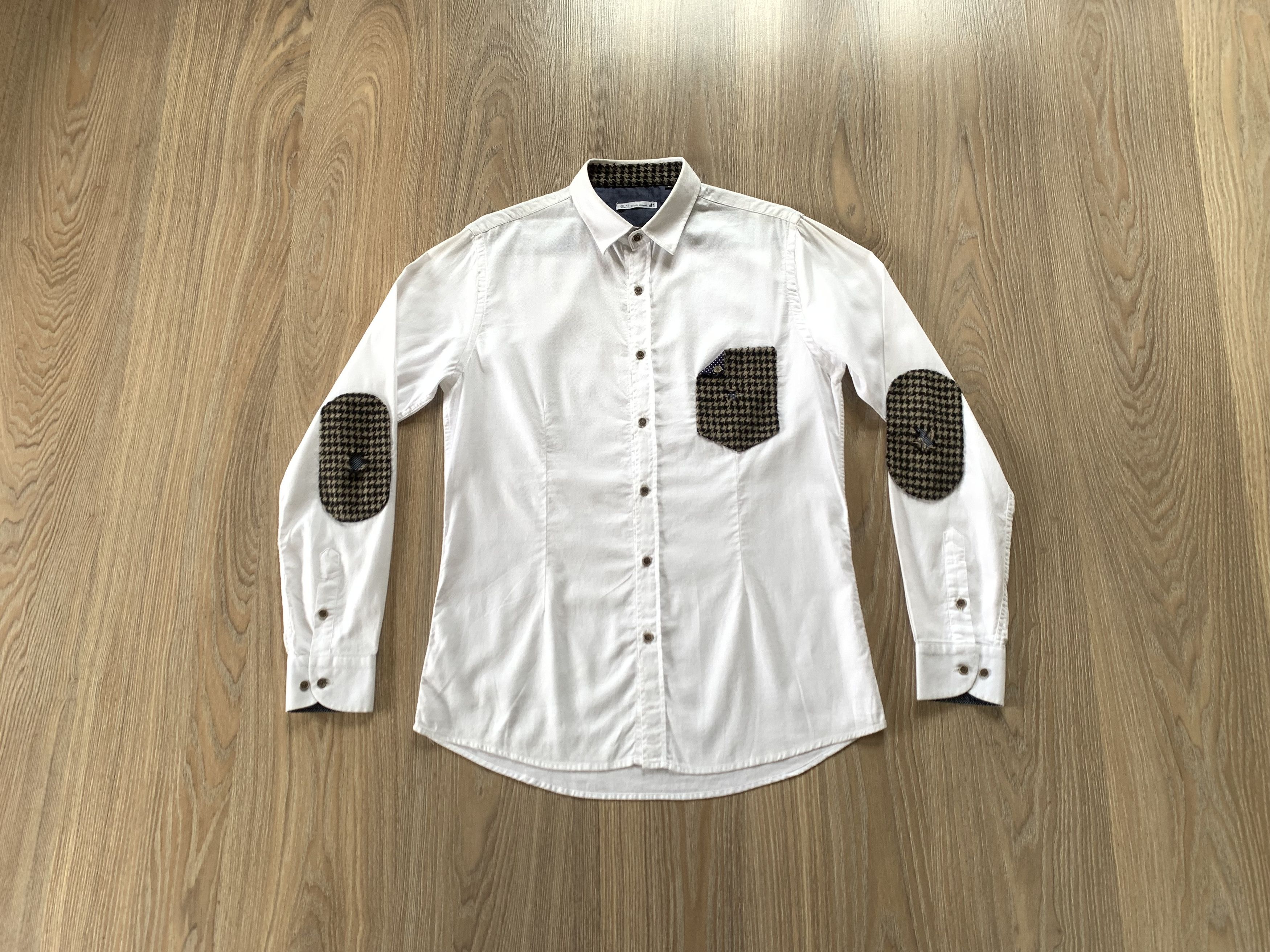 Vintage Block Eleven Cotton Long Sleeve Shirt Size US S / EU 44-46 / 1 - 1 Thumbnail