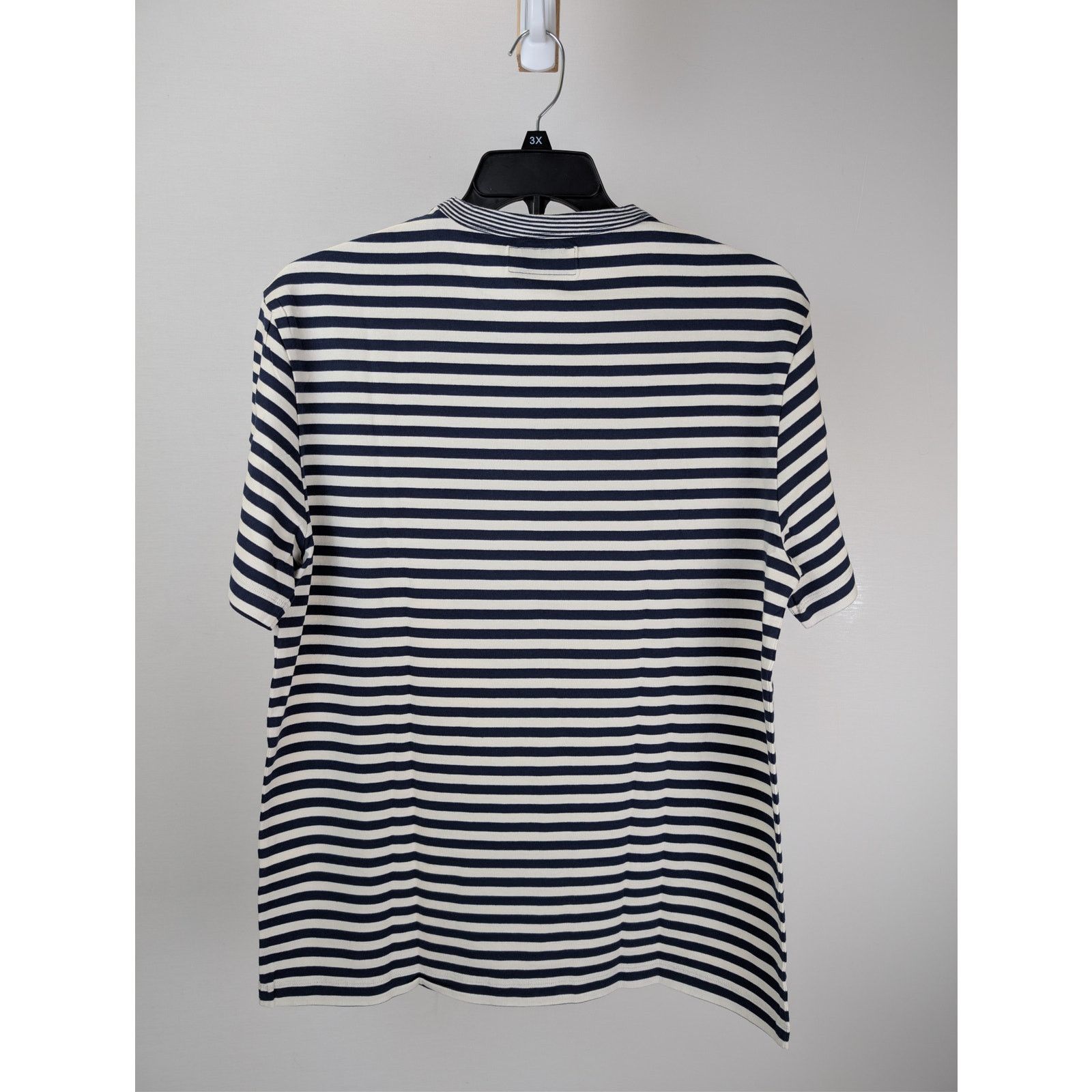 Officine Generale o1rshd1 Short Sleeve Tee T-Shirt Stripe in Navy/White Size US XL / EU 56 / 4 - 10 Thumbnail