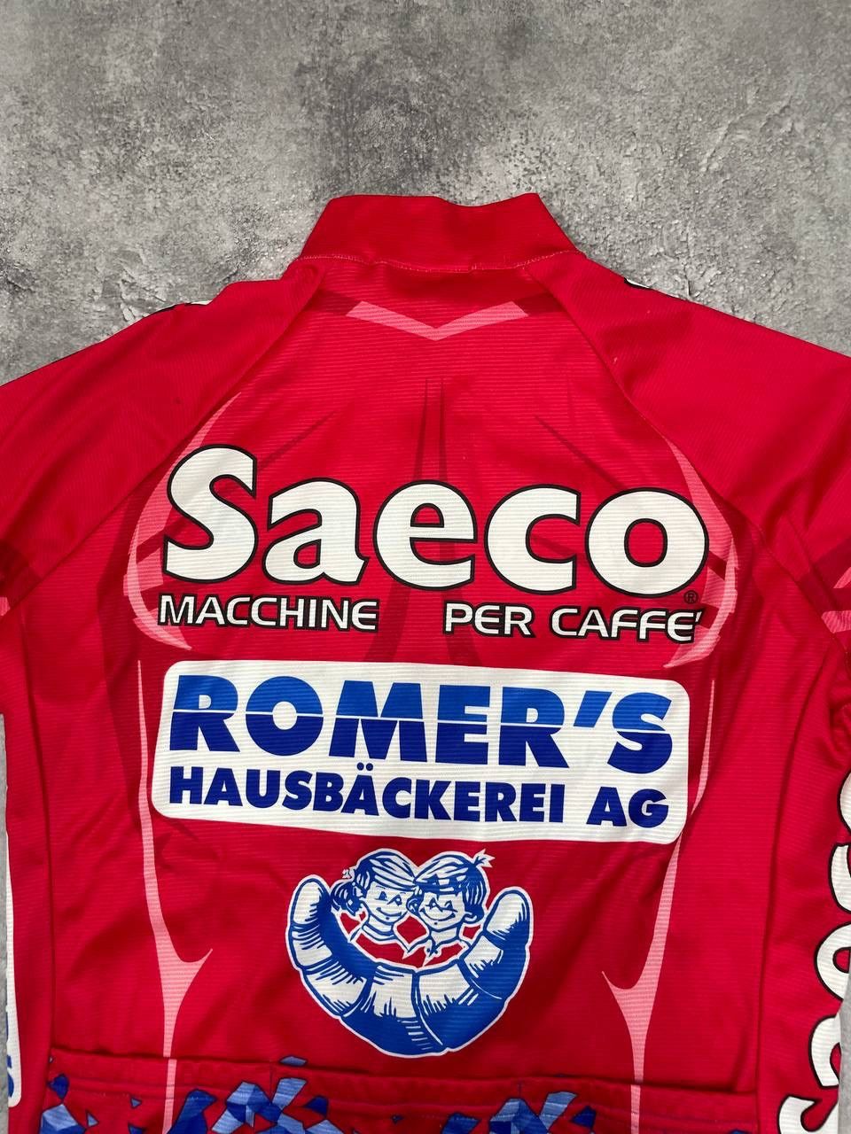 Other Santini Men Cycling Jersey Full Zip Team Saeco Romer’s Red Size US M / EU 48-50 / 2 - 6 Thumbnail