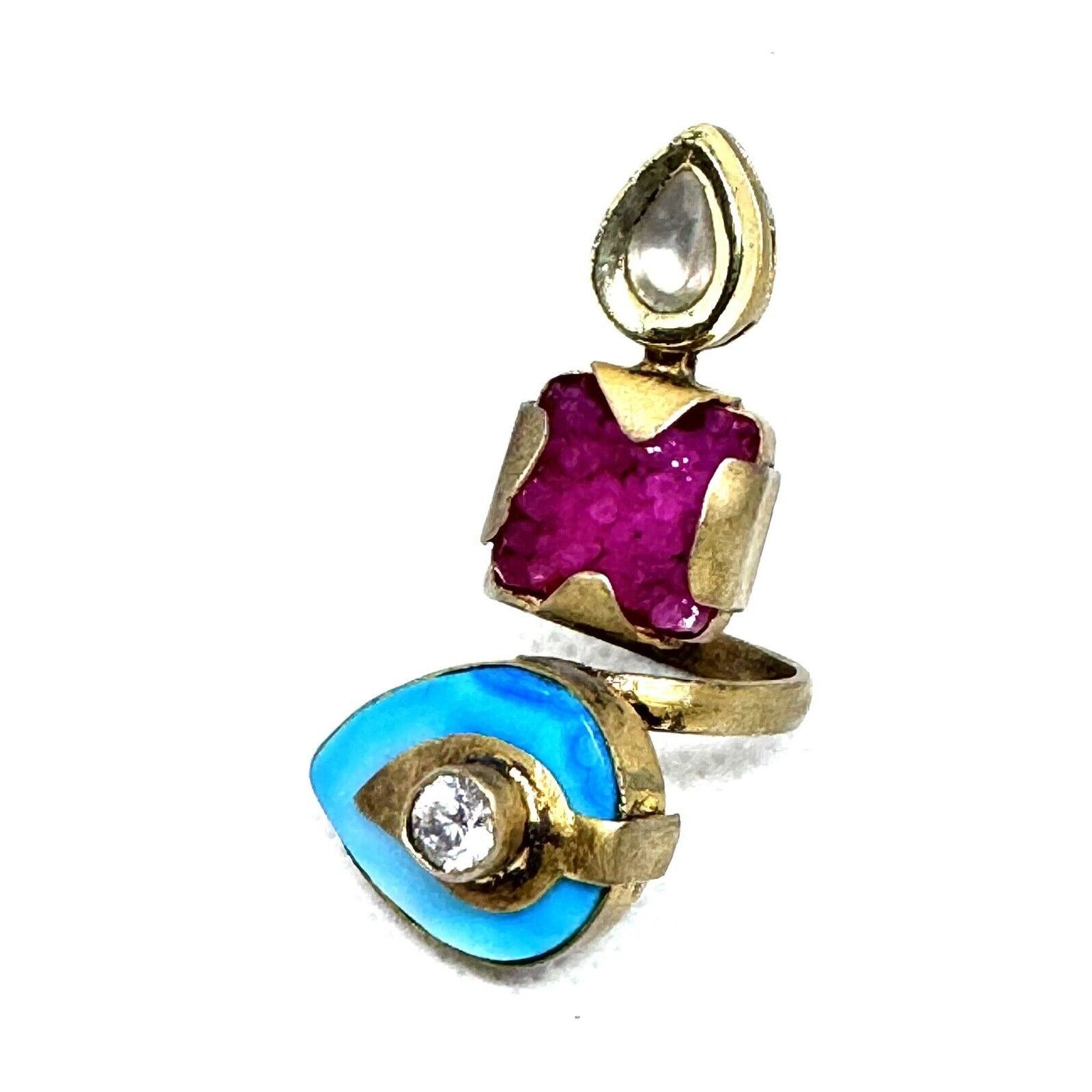 Other MELA ARTISANTS GEMSTONE COCKTAIL RING ADJUSTABLE SIZE 6-8 Size ONE SIZE - 1 Thumbnail