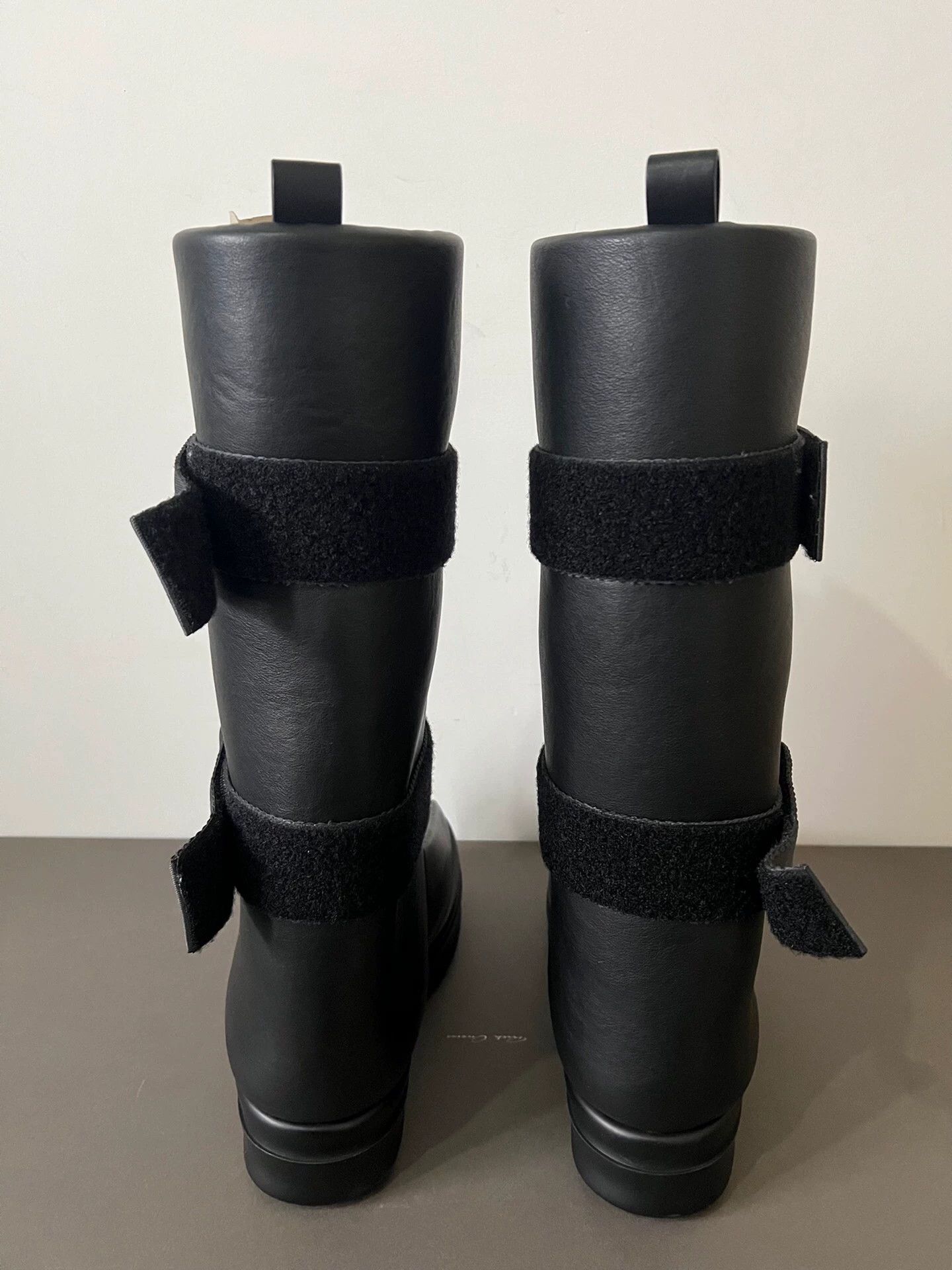 Rick Owens Rick Owens Black Leather Platform Tall Boots Size US 8 / EU 41 - 2 Thumbnail