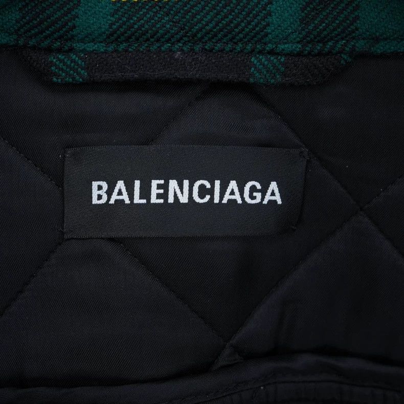 Balenciaga Balenciaga Gingham Cotton Shirt Jacket Size US S / EU 44-46 / 1 - 5 Thumbnail
