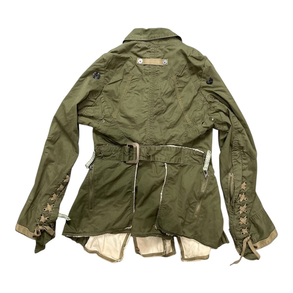Marithe + Francois Girbaud VINTAGE MARITHE FRANCOIS GIRBAUD RAW CUT MILITARY JACKET Size US S / EU 44-46 / 1 - 2 Thumbnail