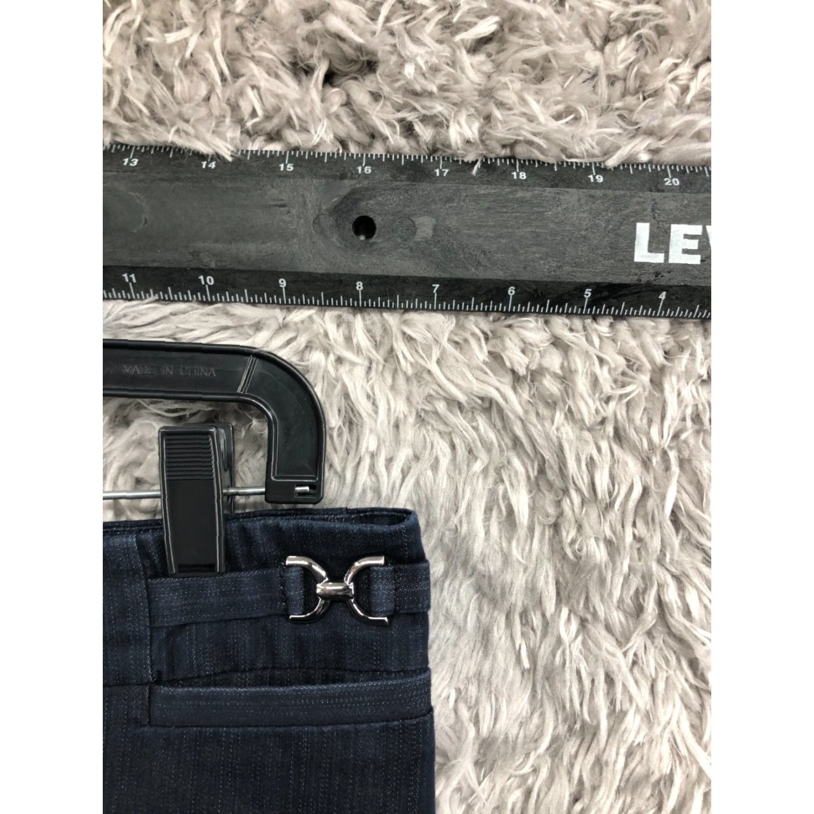 Vintage New York & Company Straight Pants Womens 8 Tall Mid Rise Dark Wash Blue Size 30" / US 8 / IT 44 - 2 Thumbnail