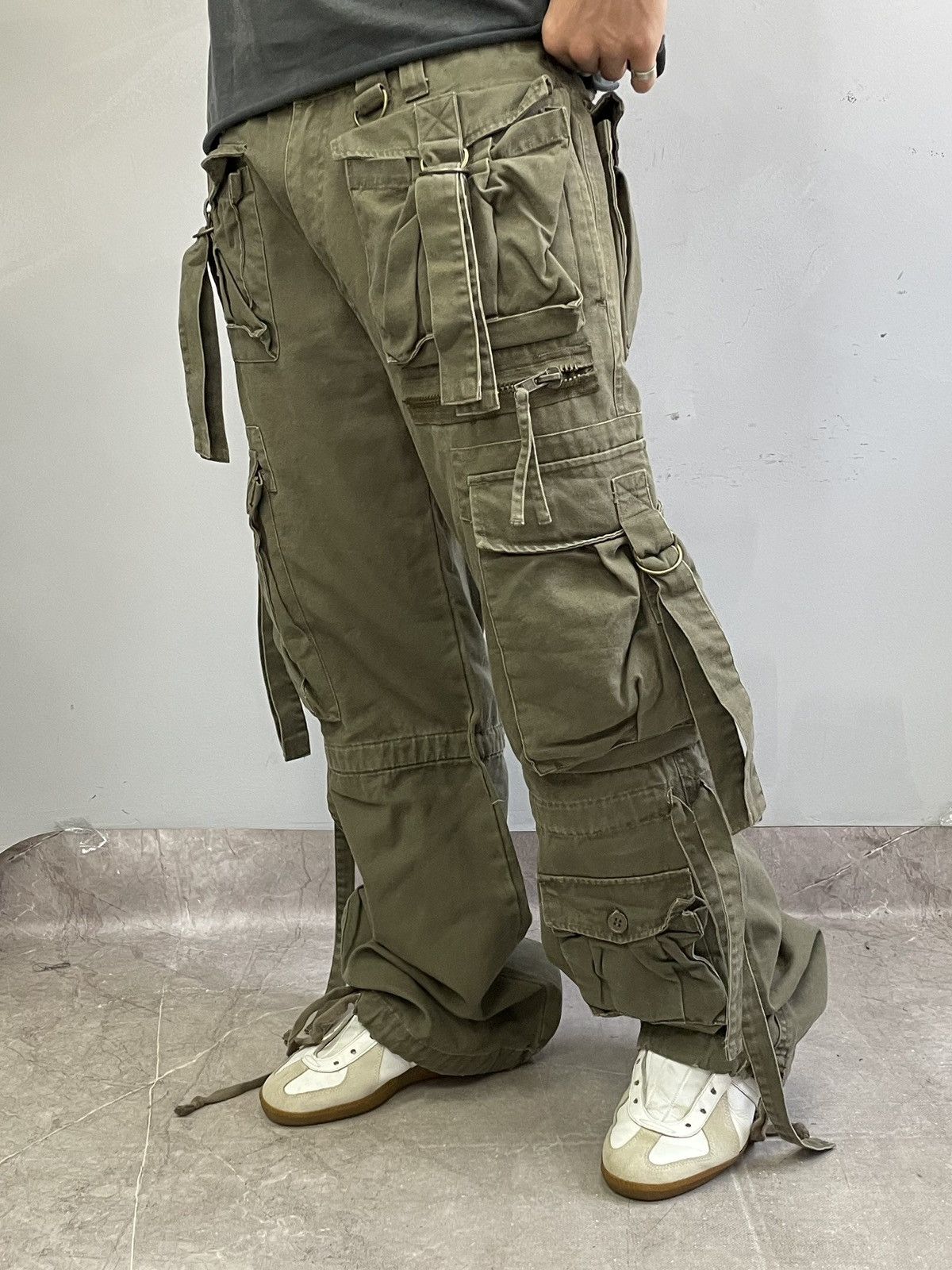 Jack & Jones Rare bondage Junya watanbe style cargo baggy pants y2k Size US 34 / EU 50 - 4 Thumbnail