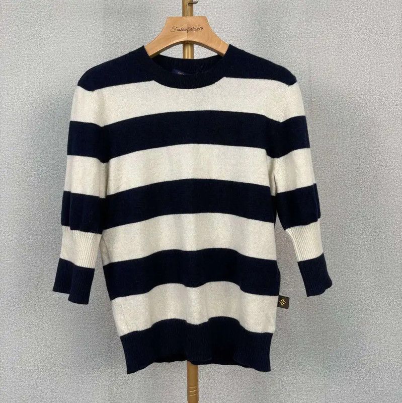 Louis Vuitton Louis Vuitton Striped Wool Women's Pullover Sweater 0089 Size S / US 4 / IT 40 - 1 Thumbnail