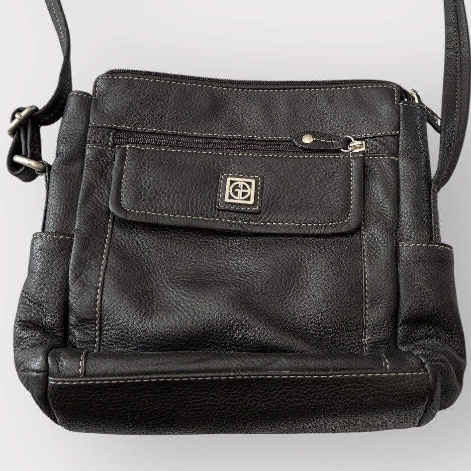 Giani Bernini Gianni Bernini Pebble Black Leather Crossbody Size ONE SIZE - 3 Thumbnail