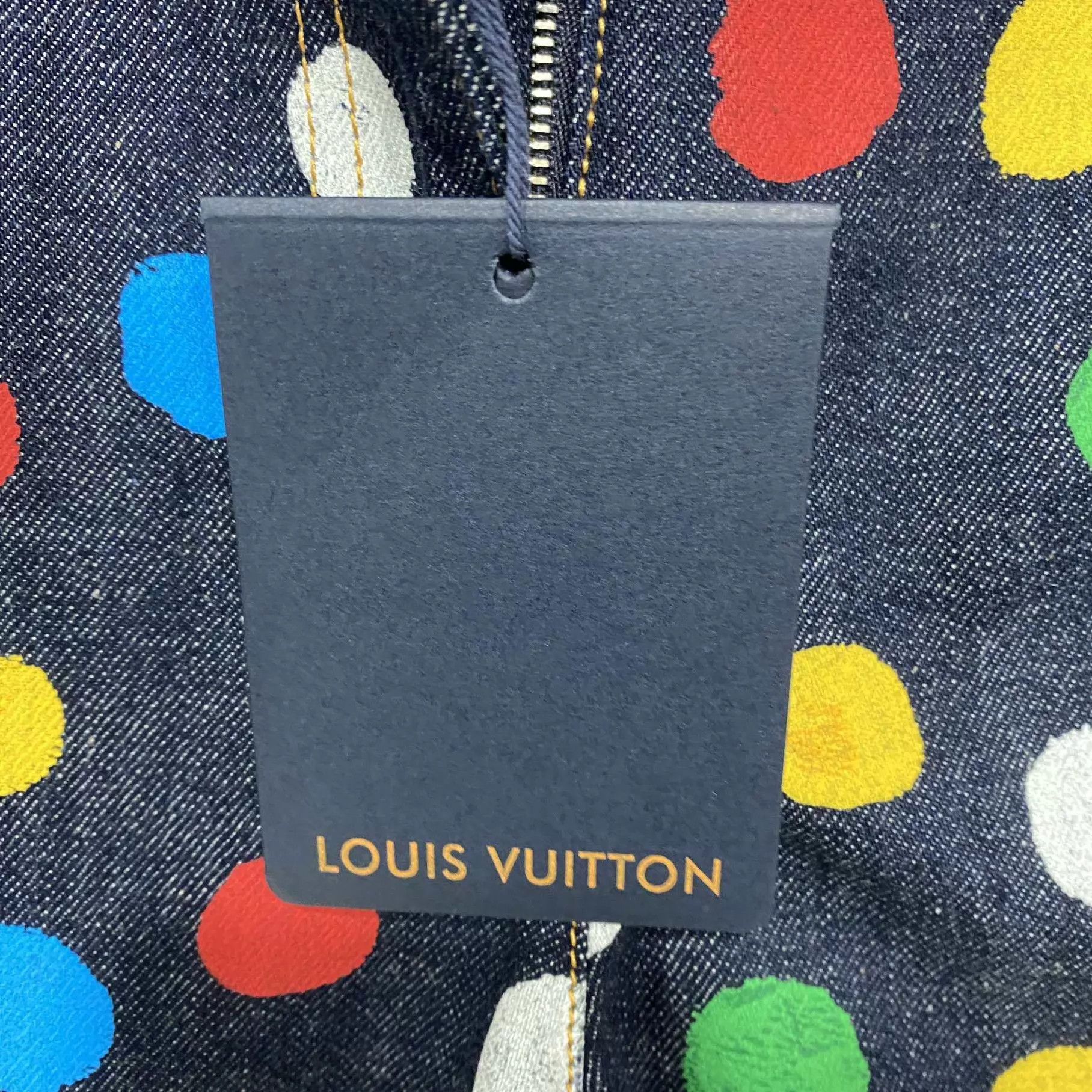Louis Vuitton Yayoi Kusama x LV Polka Dot Denim Short FR38 Size 27" / US 4 / IT 40 - 5 Thumbnail
