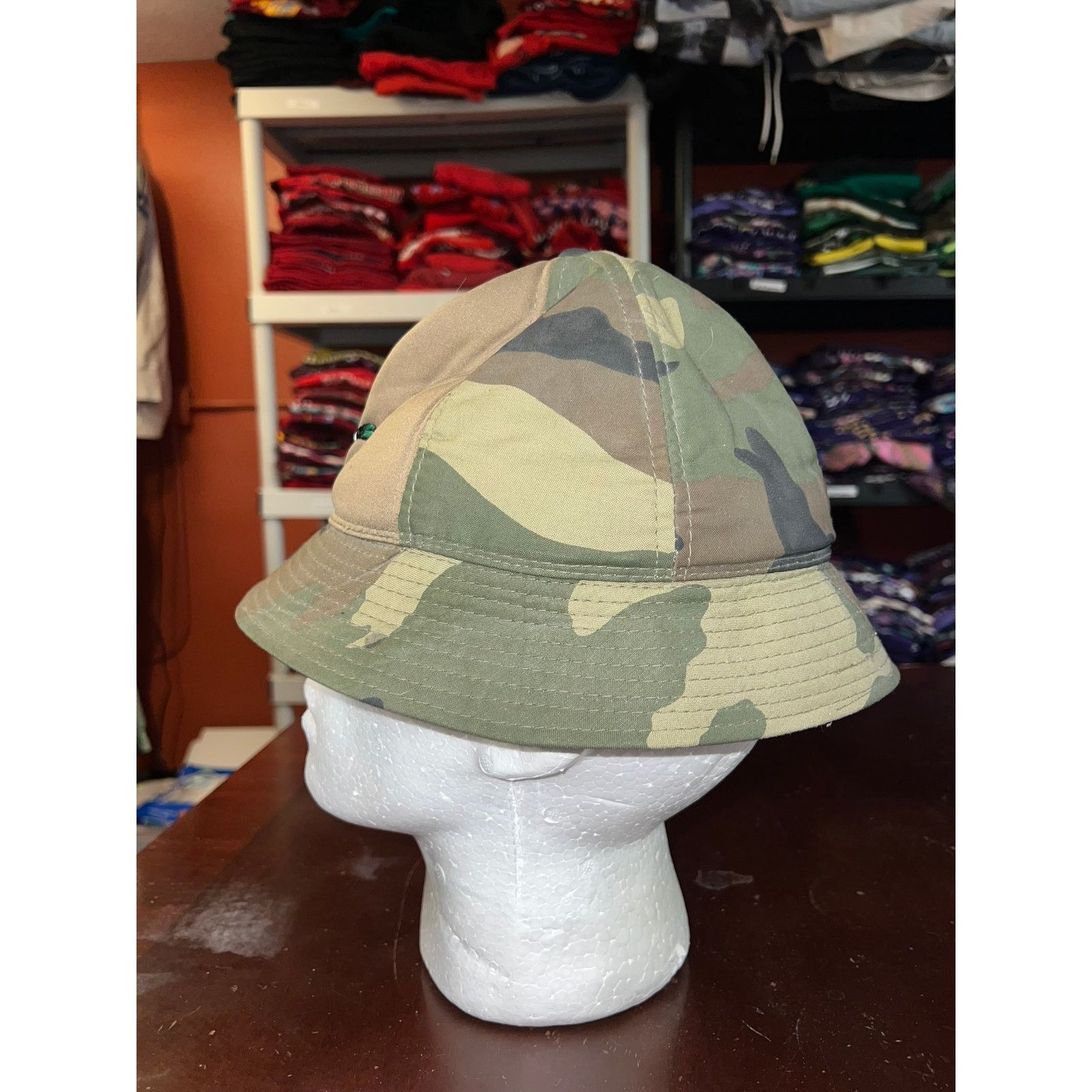 Winchester Vintage Winchester Camo Bucket Hat Duck Hunting Green 90s OS Size ONE SIZE - 4 Thumbnail