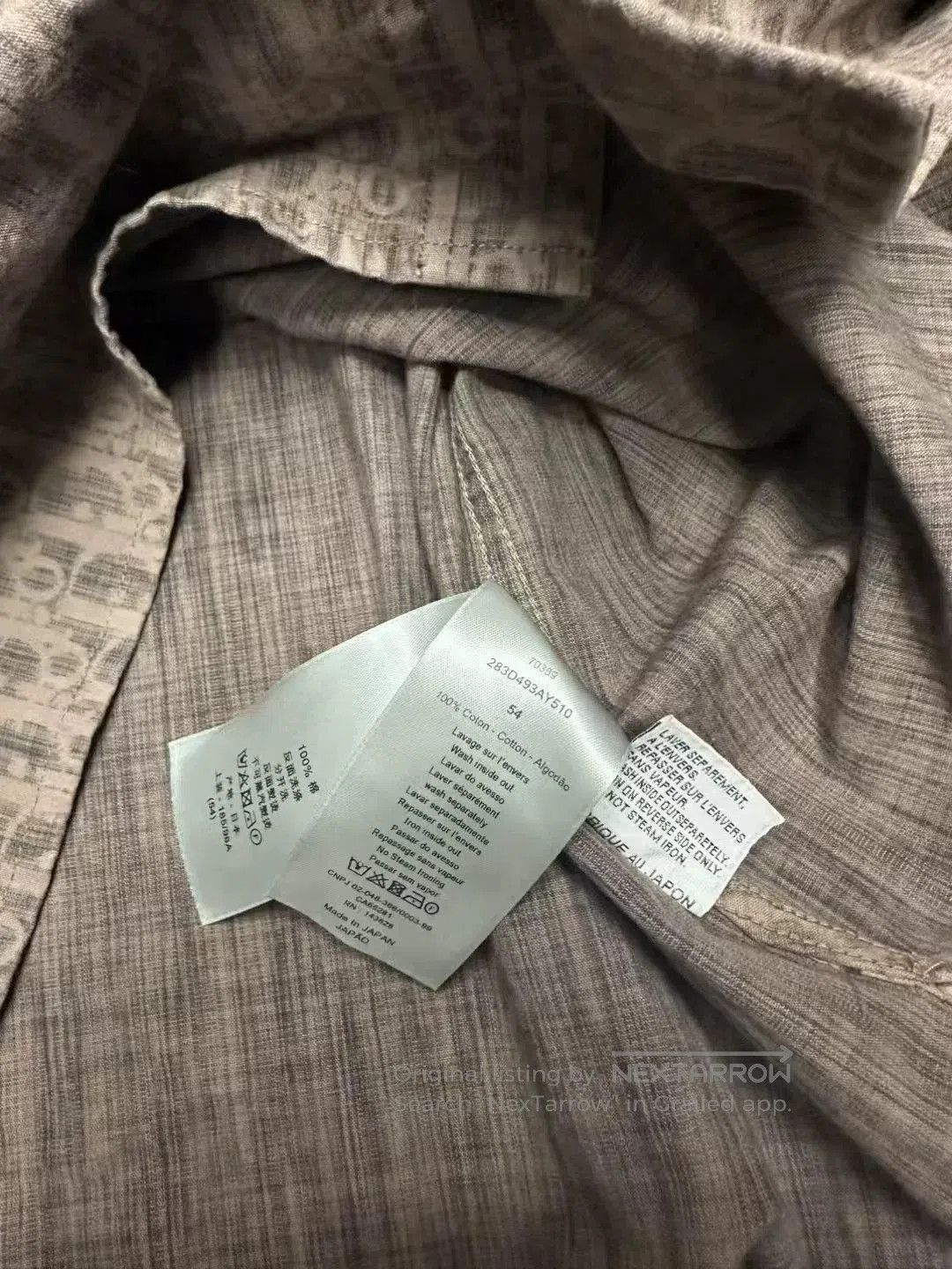 Dior Dior Logo Printed Denim Shirt. Size US L / EU 52-54 / 3 - 4 Thumbnail
