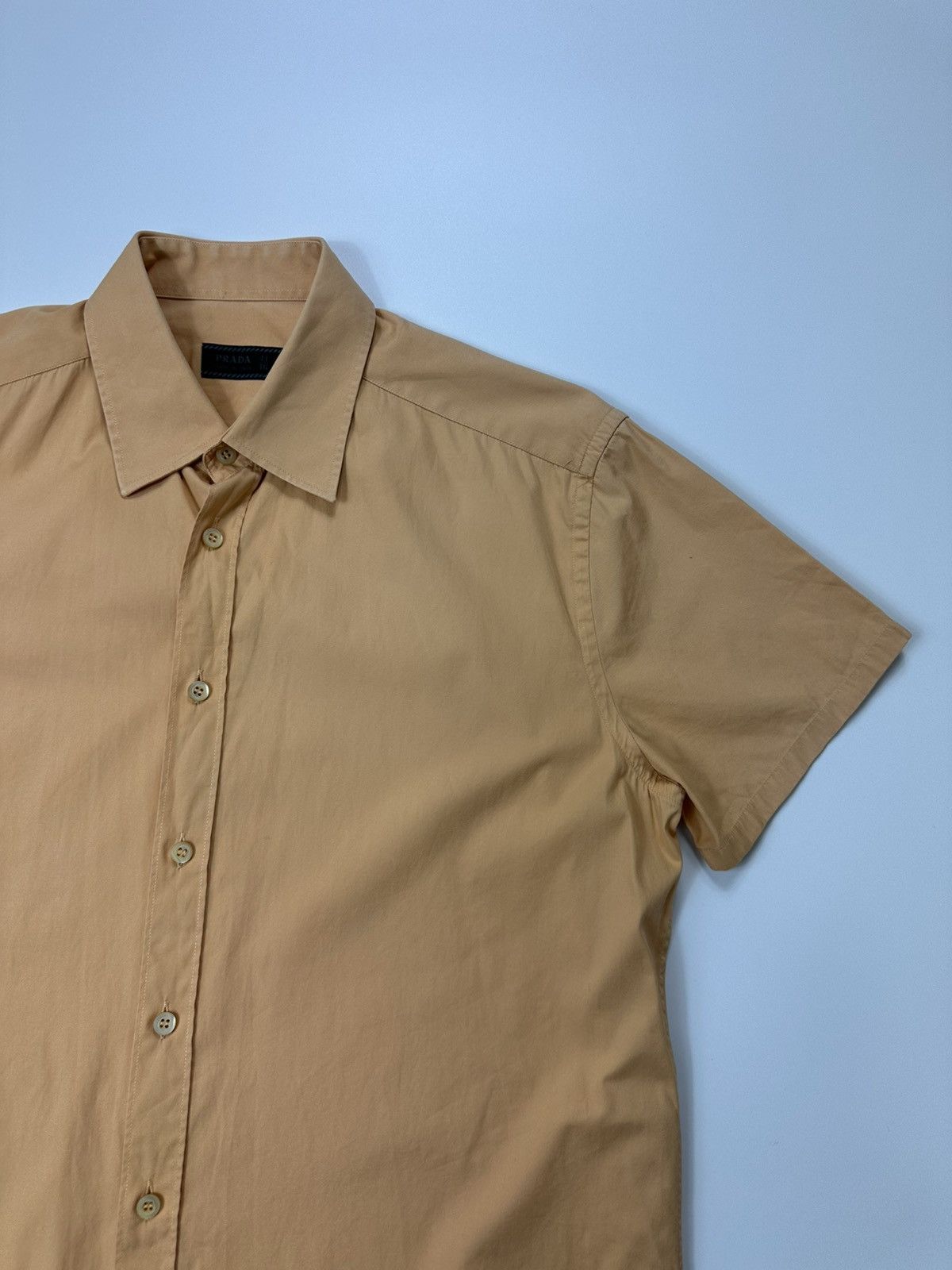 Prada Prada Casual Shirt Men’s Beige Size US M / EU 48-50 / 2 - 5 Thumbnail