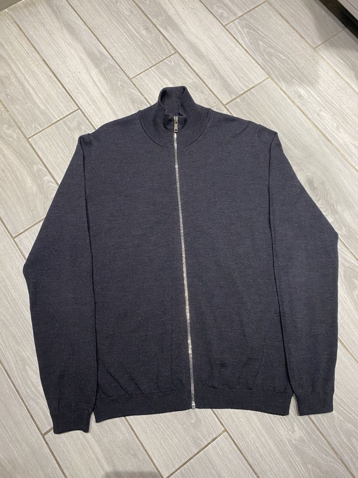 Prada Prada Prada Full Zip classic Wool Sweater Luxury Size US L / EU 52-54 / 3 - 1 Thumbnail
