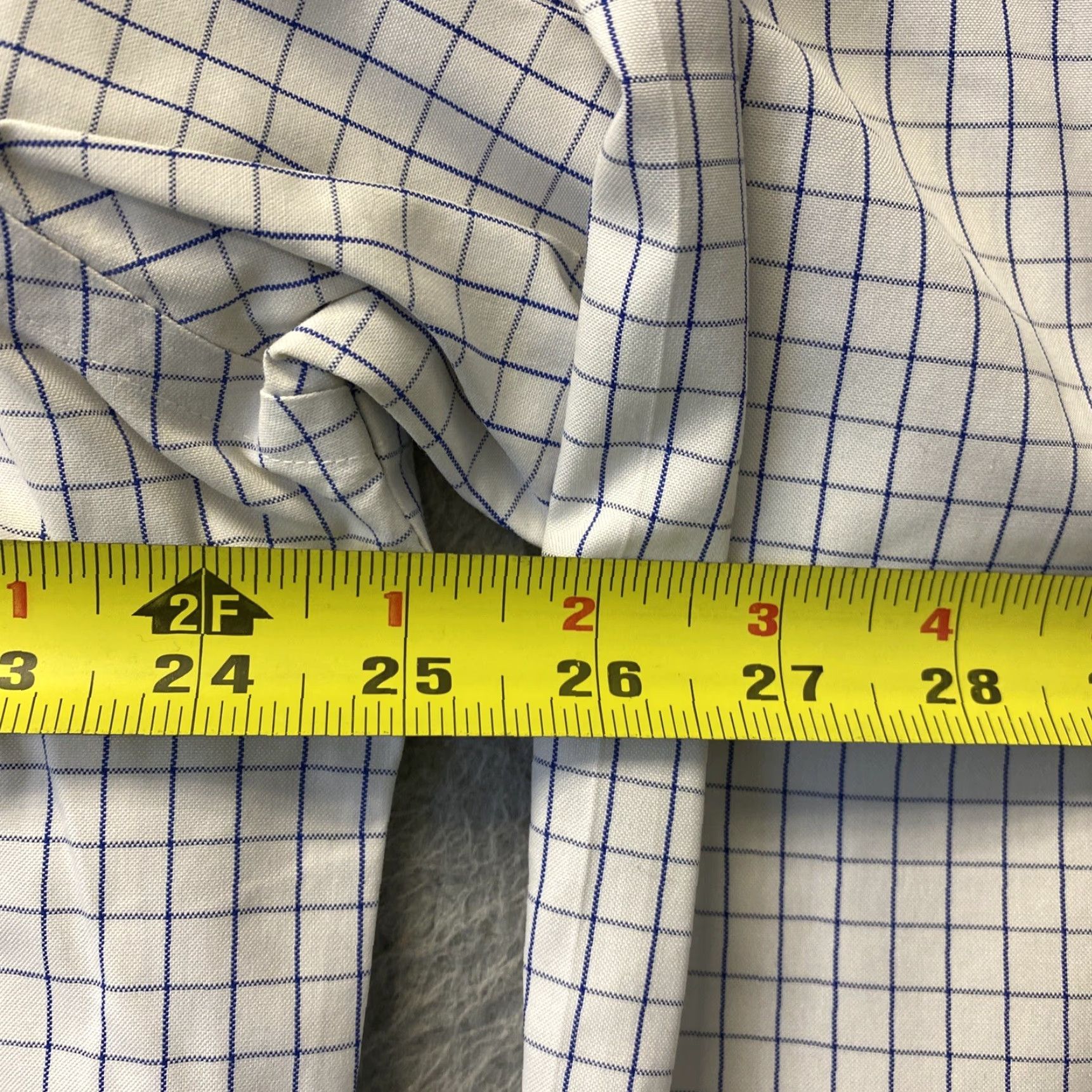 Brooks Brothers Brooks Brothers 1818 Men's Dress Shirt Long Sleeve Button-Down Regular Fit 16.5 Regent Blue Check Business Casual Formal Wedding Size 42R - 4 Thumbnail