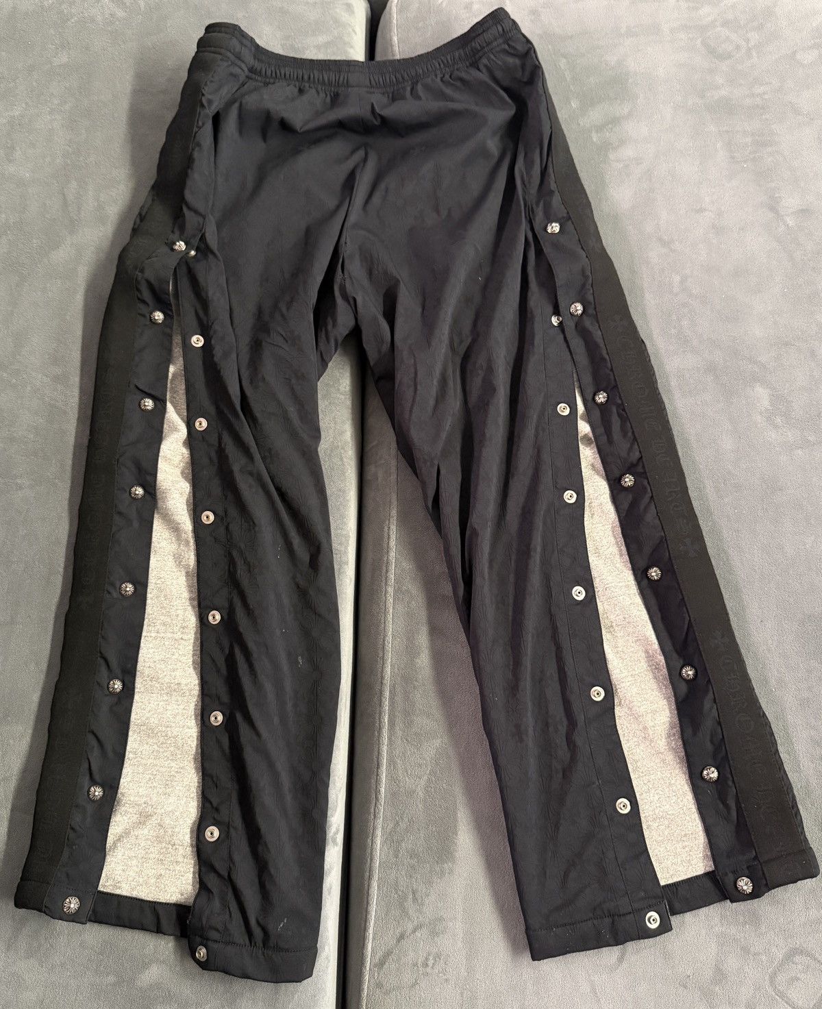 Chrome Hearts Chrome hearts Silver Button down track pants w/ size M Size US 30 / EU 46 - 8 Thumbnail