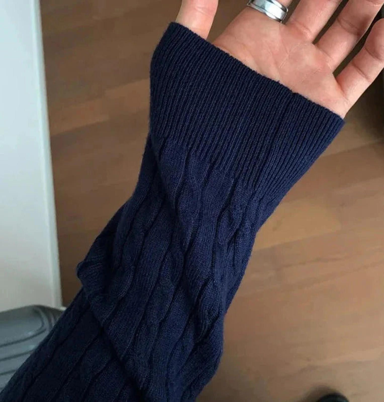 Vintage Cable Knit Henley Sweater Size ONE SIZE - 5 Thumbnail