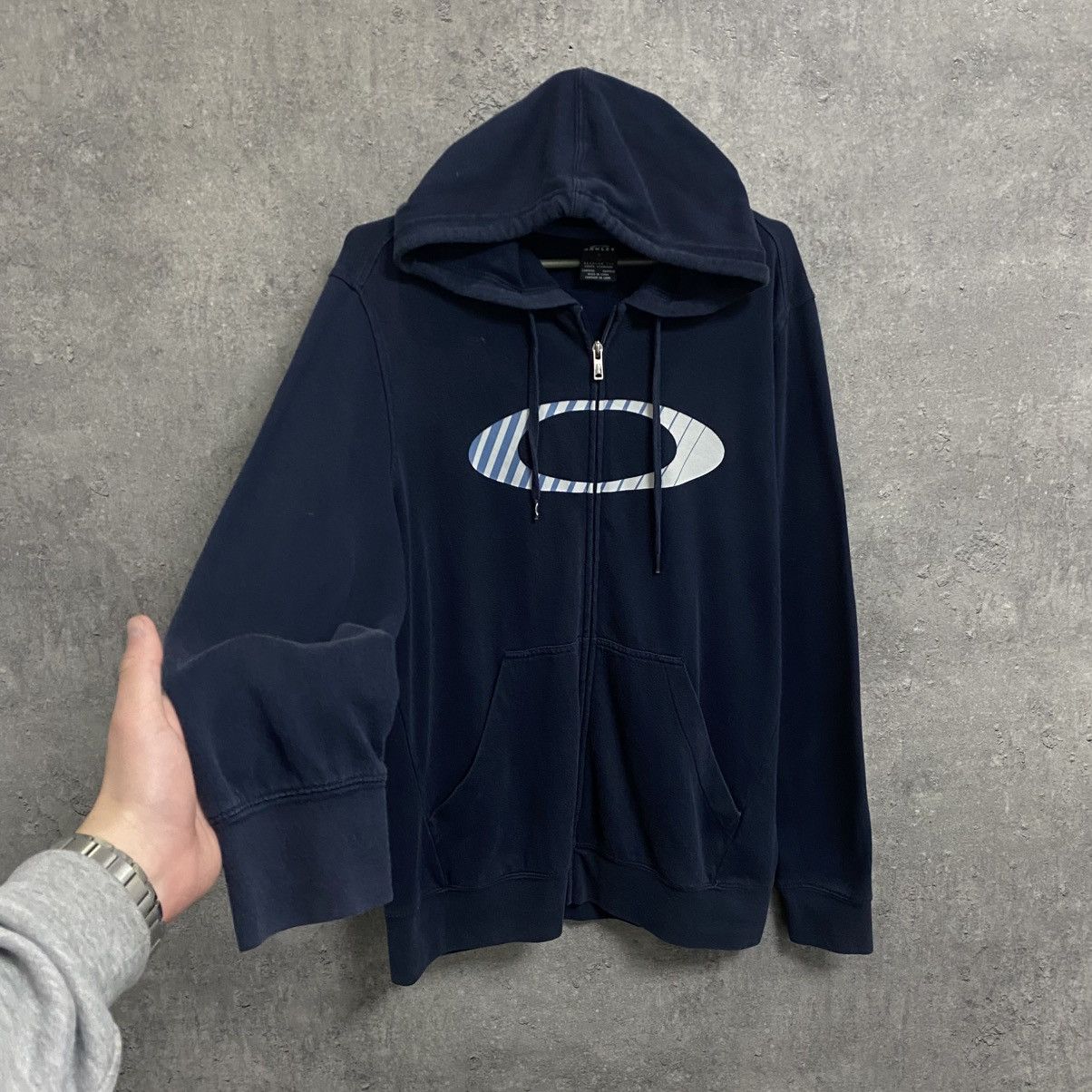 Oakley Vintage Oakley Zip Hoodie Big Logo Size US S / EU 44-46 / 1 - 2 Thumbnail