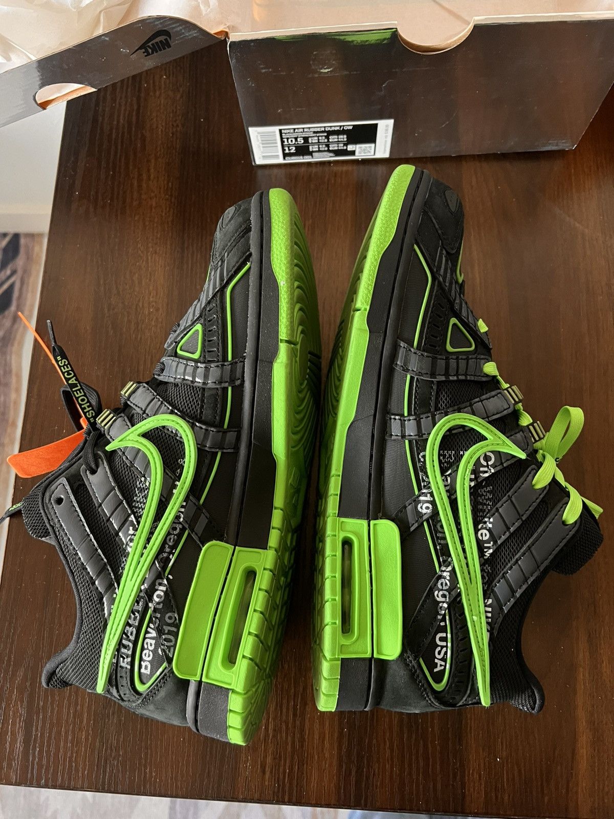 Nike × Off-White Nike Air Rubber Dunk / Off-White Size US 10.5 / EU 43-44 - 4 Thumbnail