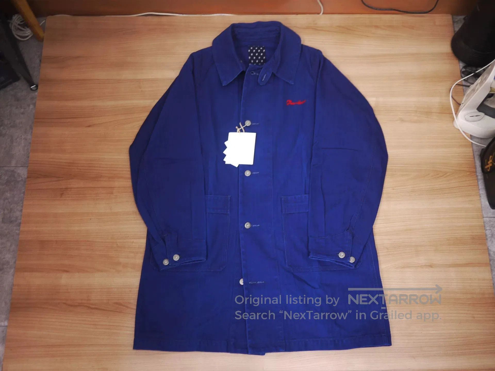 visvim ict grease monkey coat indigo.