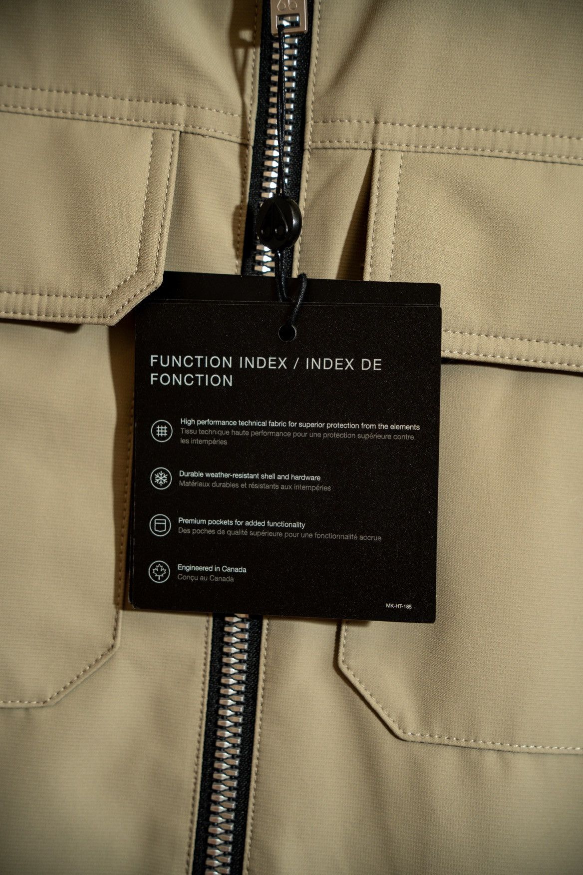 Moose Knuckles Moose Knuckles Men's Sage Weather Resistant Full Zip Jacket Size US S / EU 44-46 / 1 - 10 Thumbnail