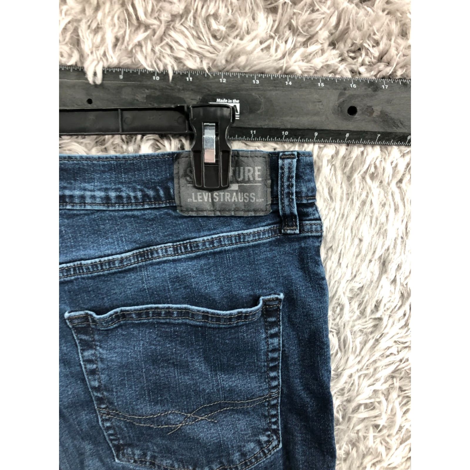 Levi's Levi's Signature Athletic Straight Jeans Mens Size 36x34 Blue Medium Wash Denim 5-Pocket Size US 36 / EU 52 - 6 Thumbnail