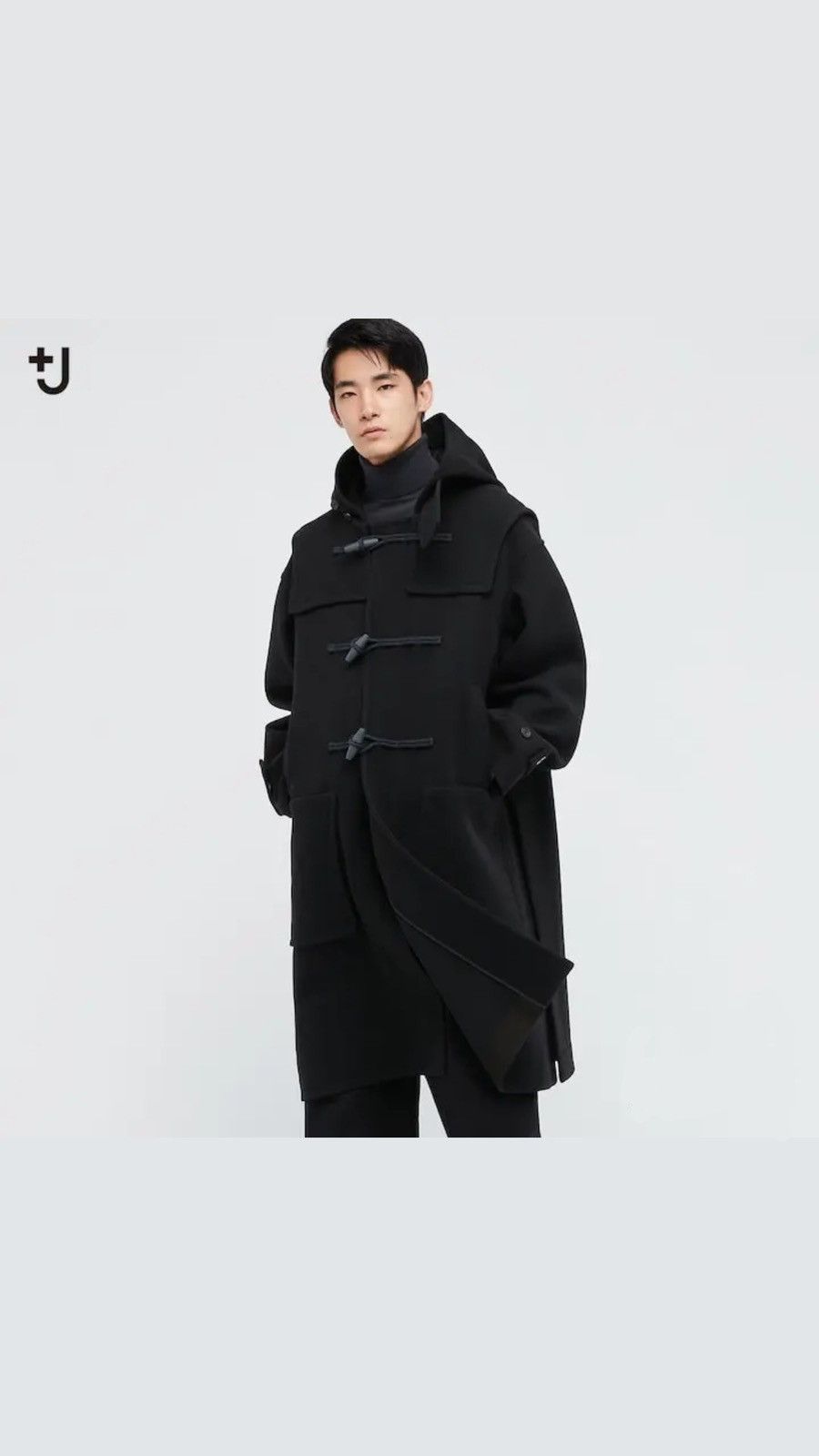Jil Sander Uniqlo Wool Oversized Duffle Coat Avant-garde