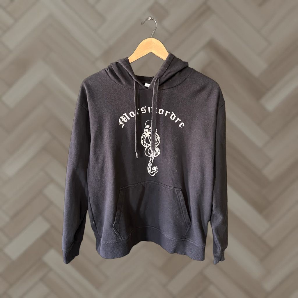 Vans VANS Hoodie Womens Size M Black Pullover Crew Neck Skull Morsmordre Pattern Logo Vintage: No Size M / US 6-8 / IT 42-44 - 1 Thumbnail