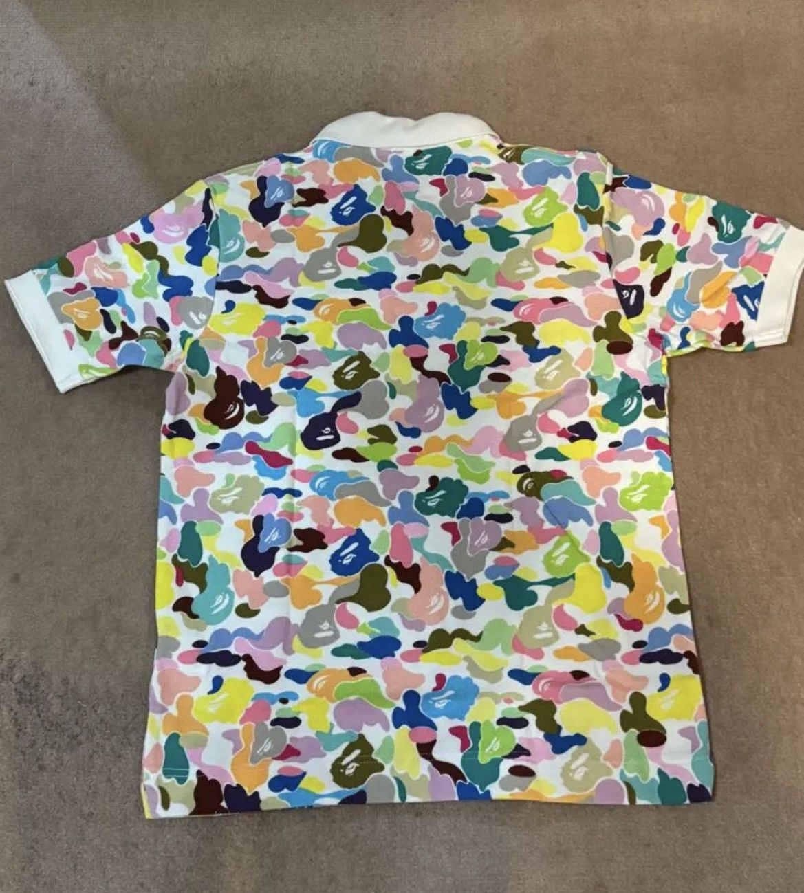 Bape RARE OG 2005 A BATHING APE MULTI CAMO POLO SHIRT Size US S / EU 44-46 / 1 - 4 Thumbnail