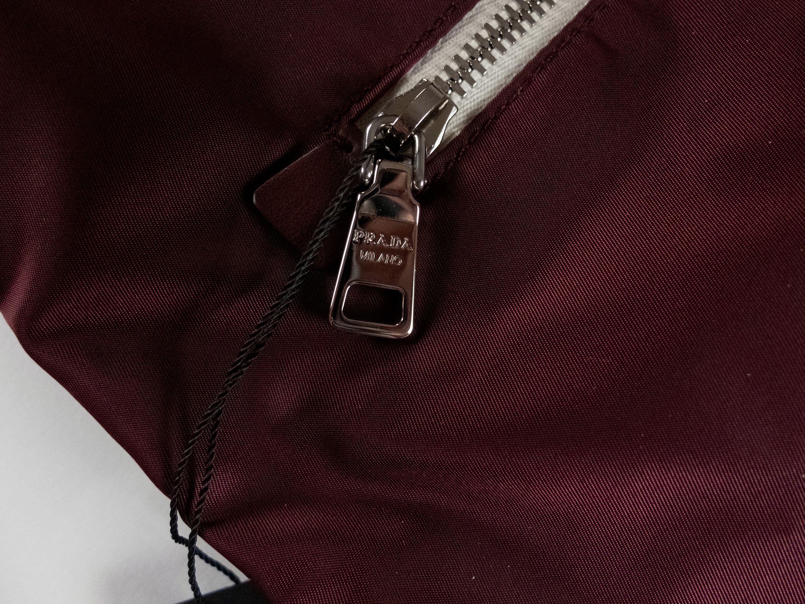 Prada PRADA burgundy Tessuto nylon drawstring backpack Size ONE SIZE - 5 Thumbnail
