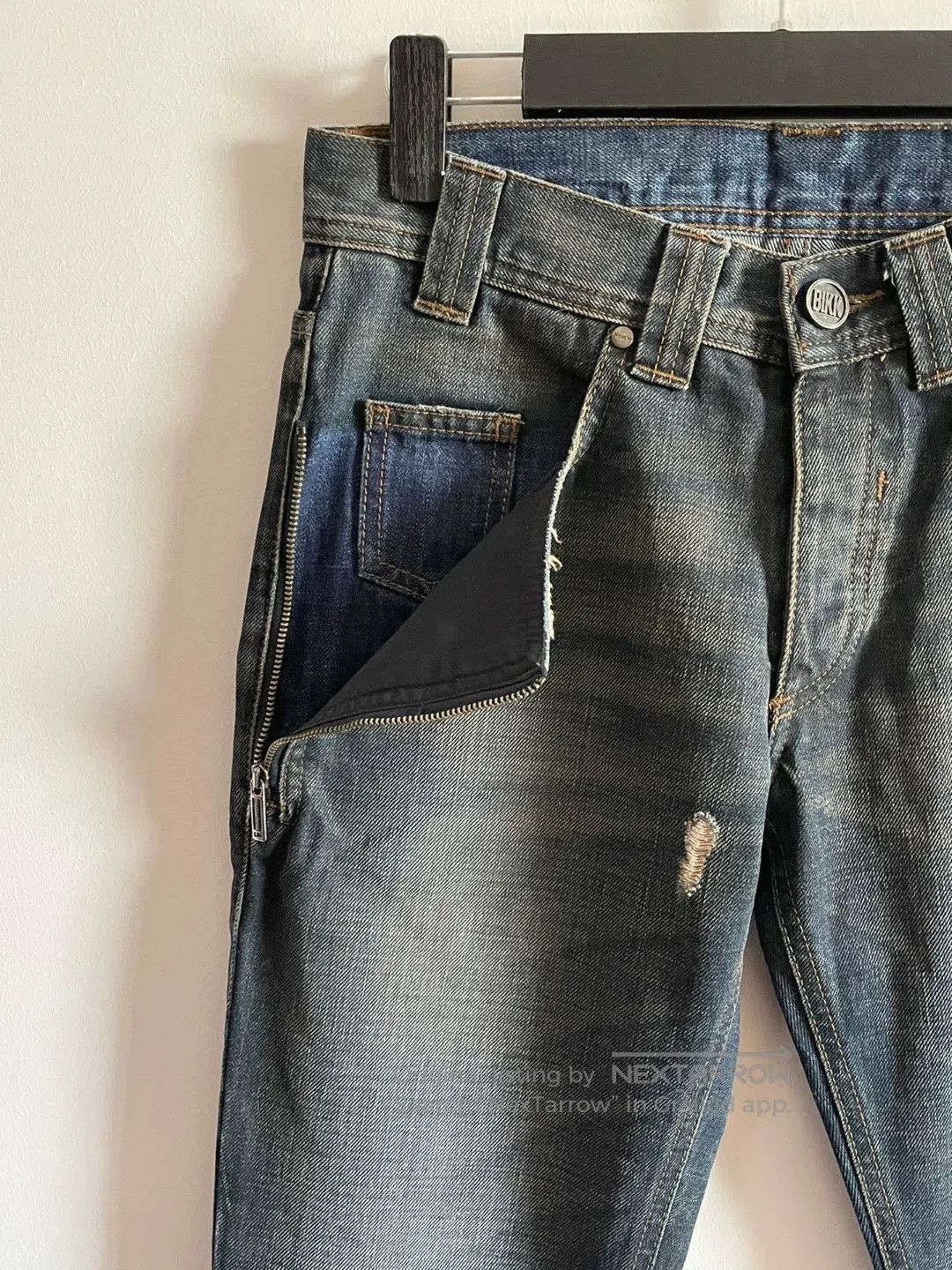 Dirk Bikkembergs Zip Pocket Denim Pants.