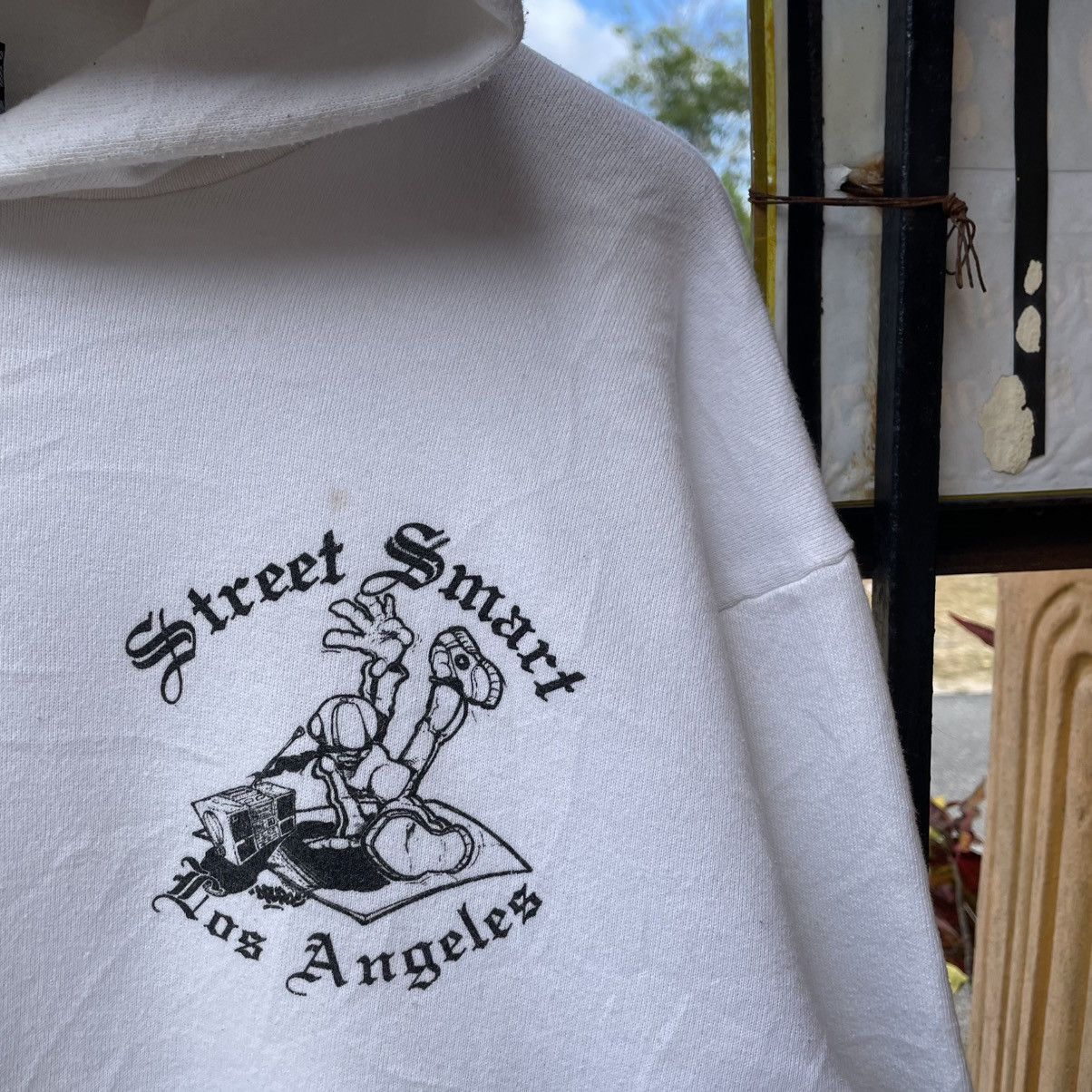 Welcome Skateboards 🔥Vintage 90s Street Smart Los Angeles Skate Hip Hop Hoodie Size US M / EU 48-50 / 2 - 9 Thumbnail