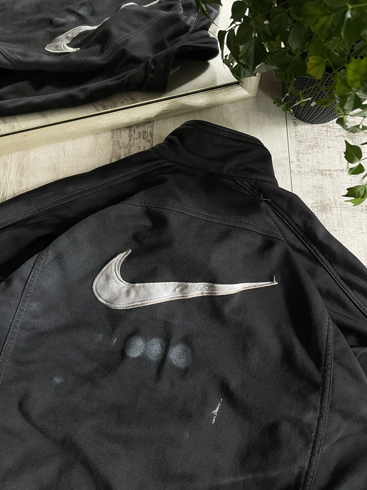 Nike × Vintage Vintage Nike Y2K Zip Up Sweatshirt Custom Avant Garde RARE Size US S / EU 44-46 / 1 - 7 Thumbnail