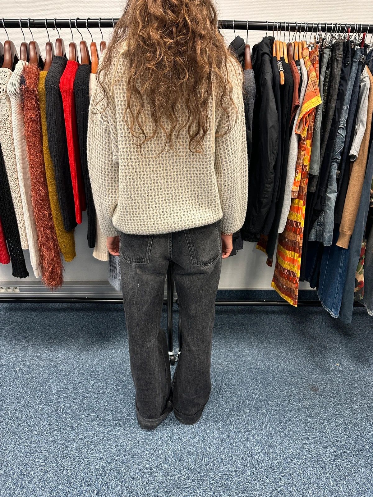 Marithe + Francois Girbaud Marithé + François Girbaud 1980 Mesh Wool Knit Sweater Cream Size S / US 4 / IT 40 - 4 Thumbnail