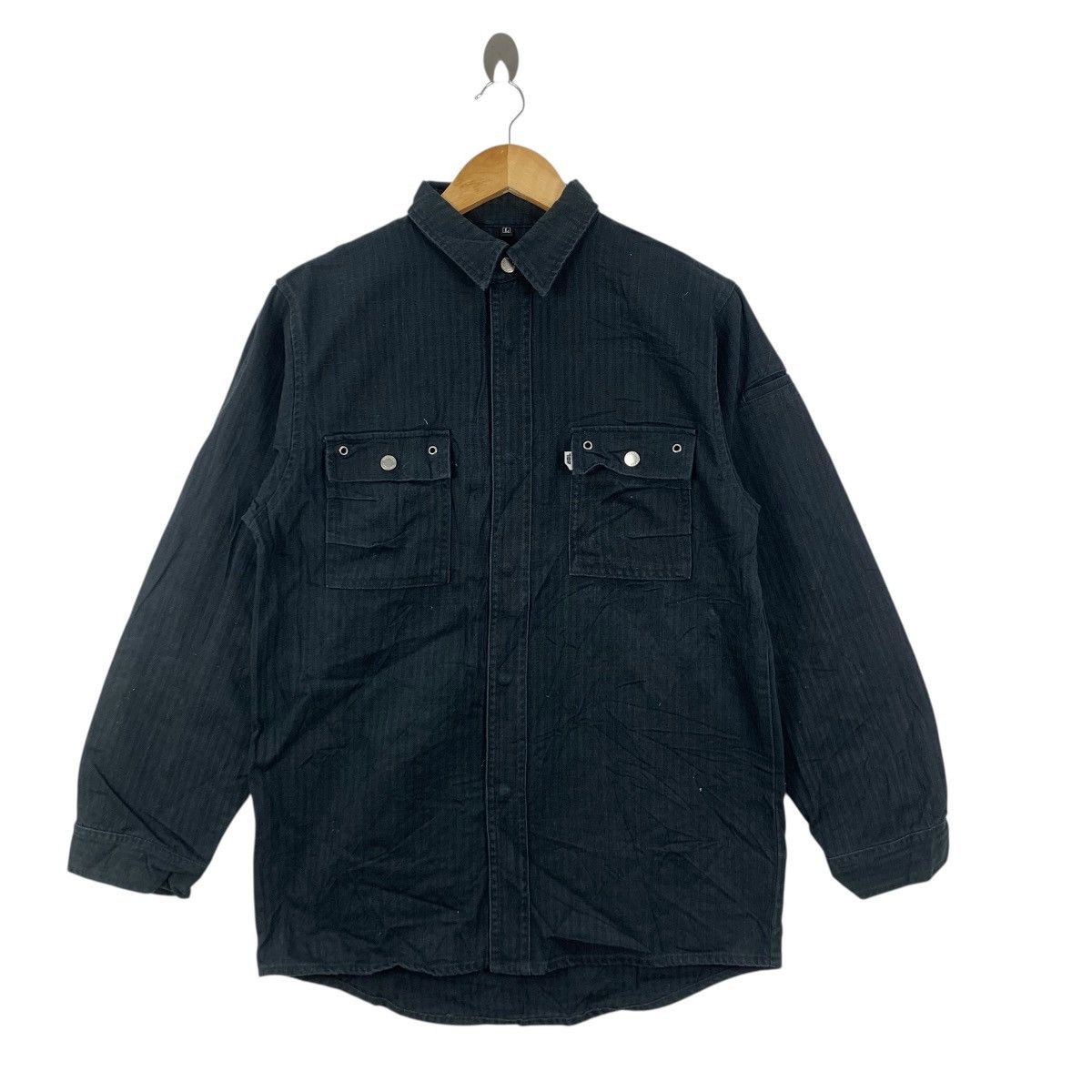 Vintage Vintage TORAICHI JAPAN ENGINEER Flannel Jacket Work Western Size US L / EU 52-54 / 3 - 4 Thumbnail
