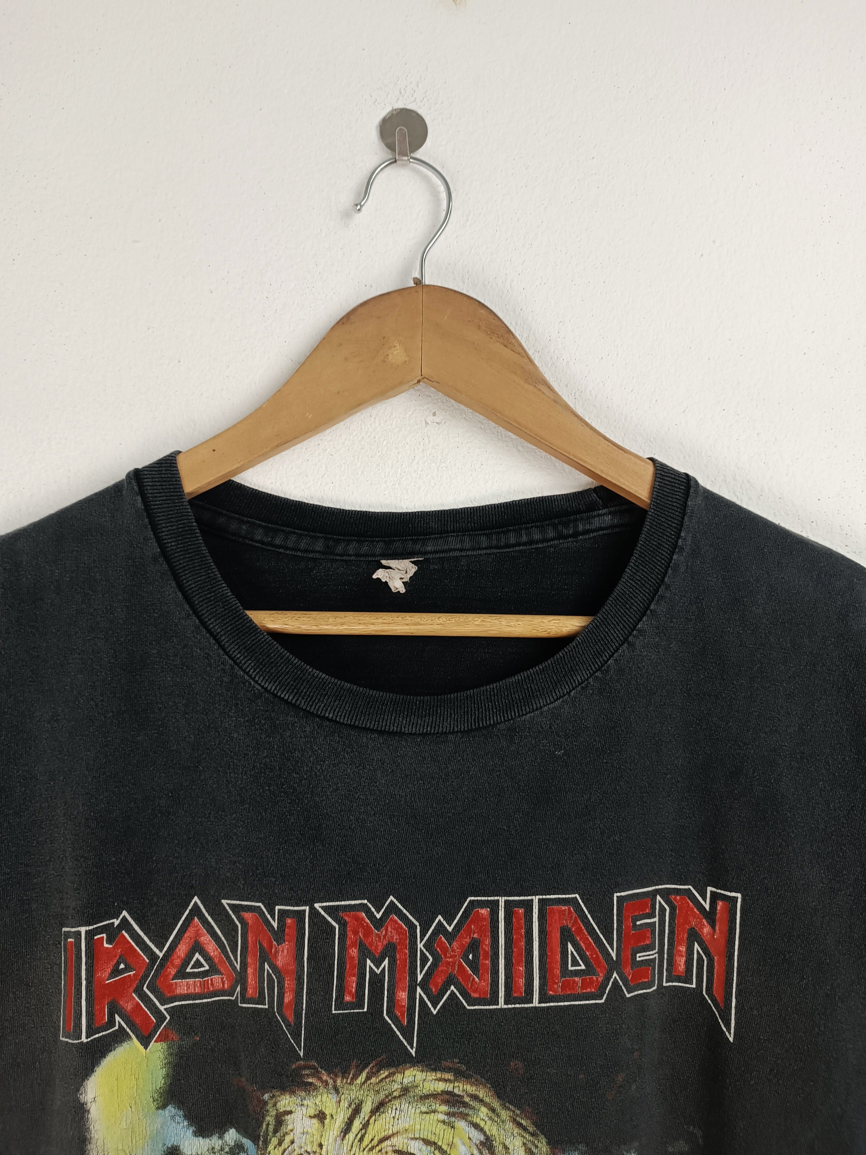 Band Tees THRASHED FADED VINTAGE IRON MAIDEN KILLERS METAL VERY RARE Size US XXL / EU 58 / 5 - 12 Thumbnail