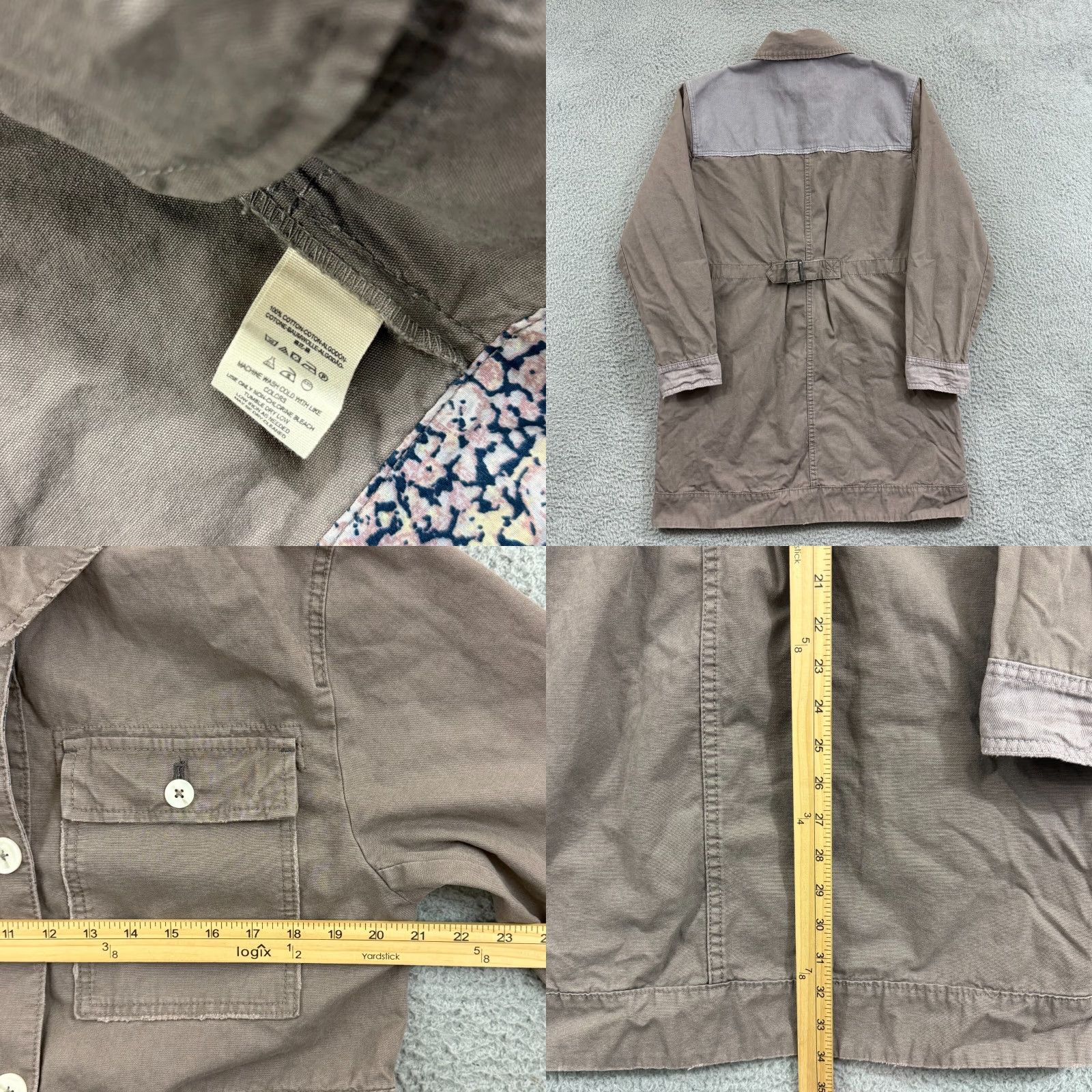 Free People VINTAGE-free People Apollo Cargo Jacket Womens Medium Oversized Button Utility Outdoor Size M / US 6-8 / IT 42-44 - 8 Thumbnail