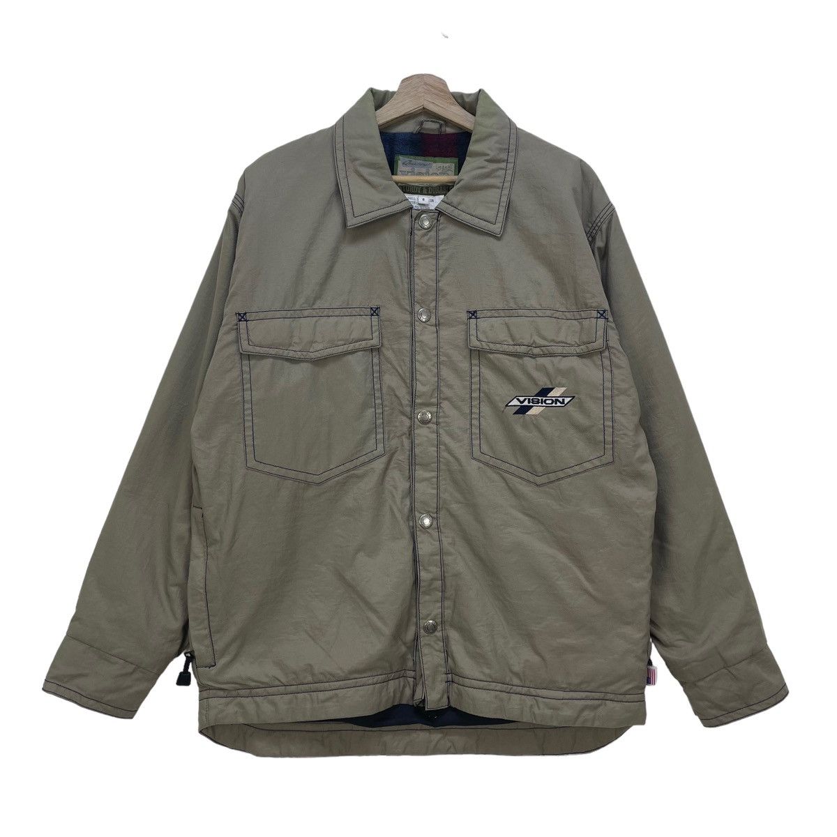 Vintage Vision Streetwear Double Pocket Jacket Size US M / EU 48-50 / 2 - 1 Thumbnail