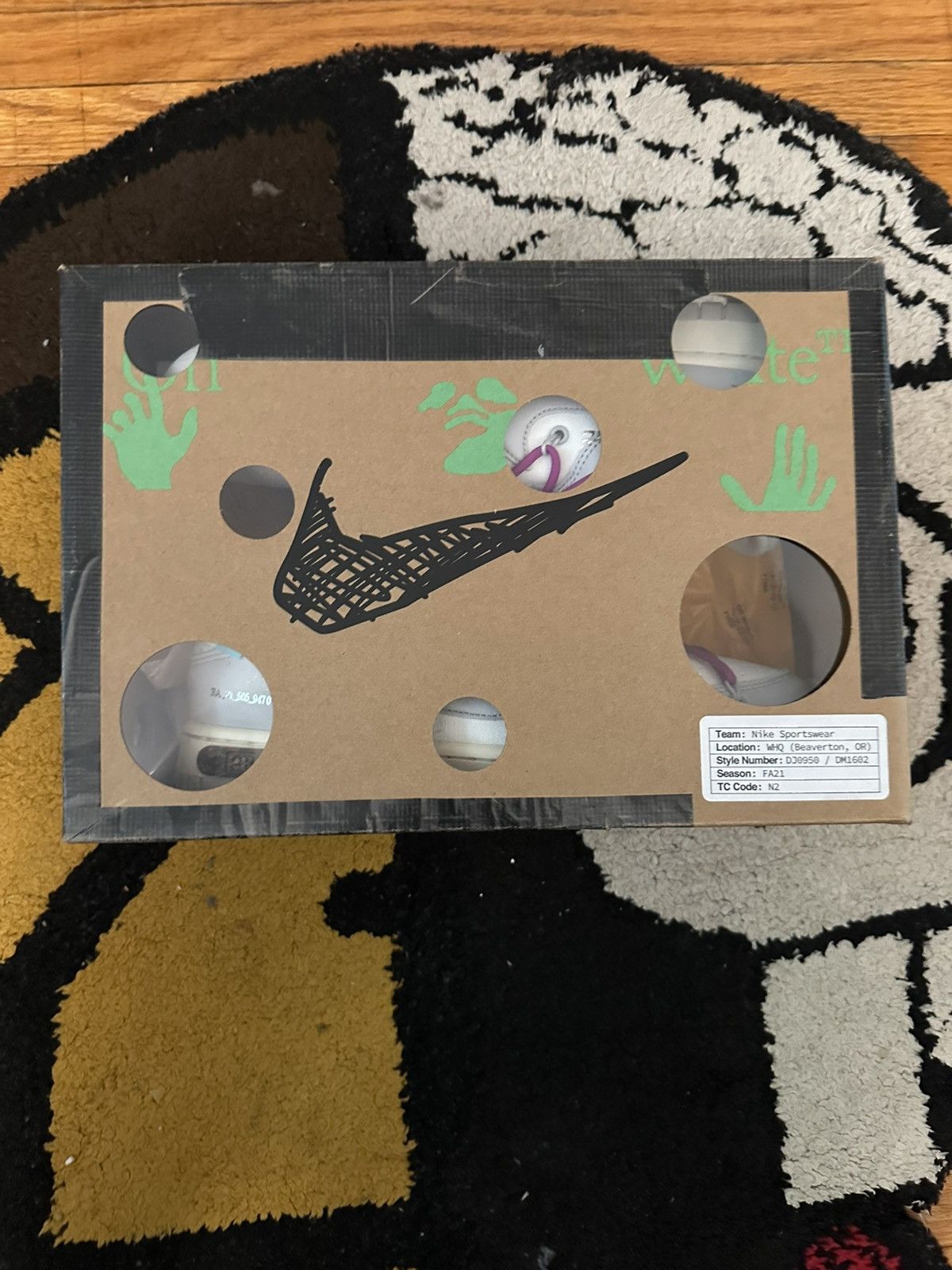 Nike × Off-White Off-White x Dunk Low ‘lot 28 of 50’ Size US 10.5 / EU 43-44 - 10 Thumbnail