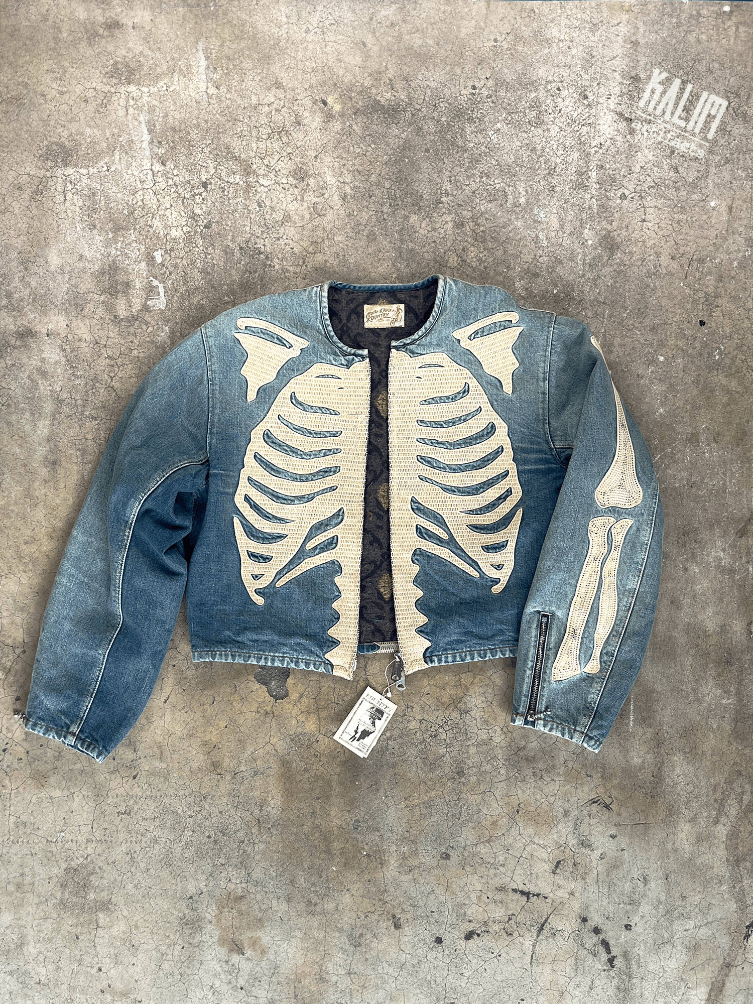 服/ファッション Kapital Kountry Denim Bone Skeleton 32 Kapital × Kapital Kountry Kapital Denim Motocross Bone Skeleton