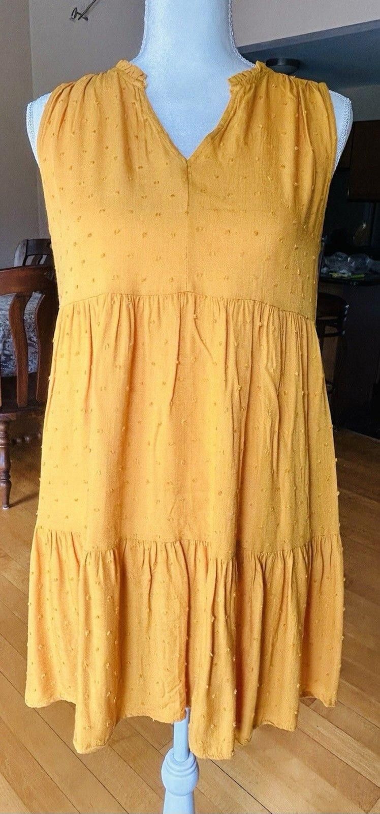Free People Free People Luna Gold Yellow Boho Festival Babydoll Dress Size S / US 4 / IT 40 - 1 Thumbnail