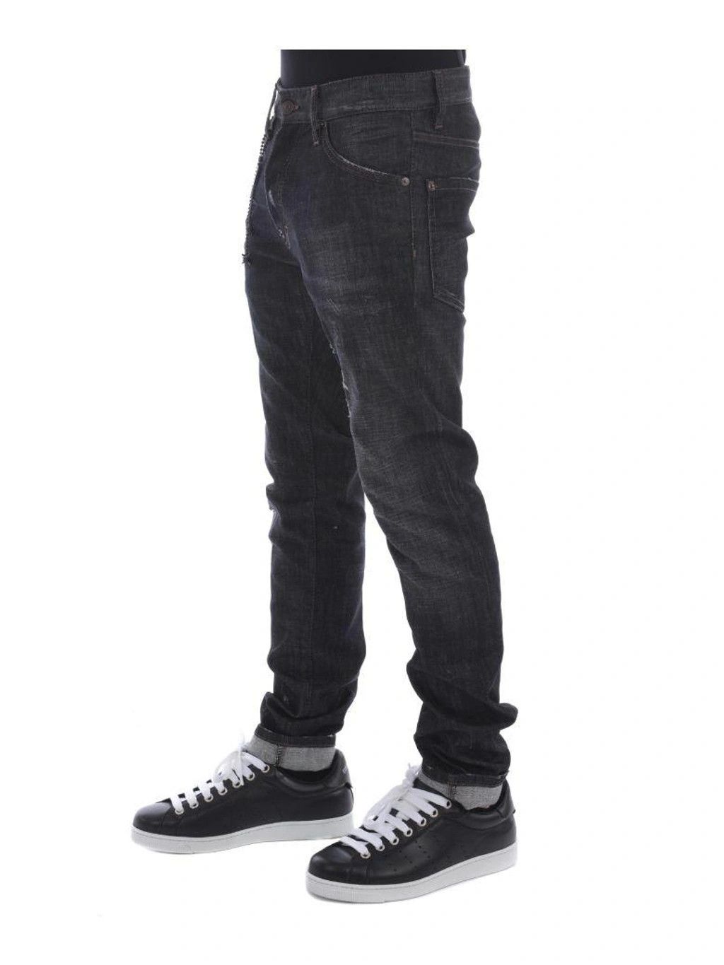 Dsquared2 Dsquared2 Cool Guy Slim Fit Distressed Black Denim Jeans Size US 32 / EU 48 - 3 Thumbnail