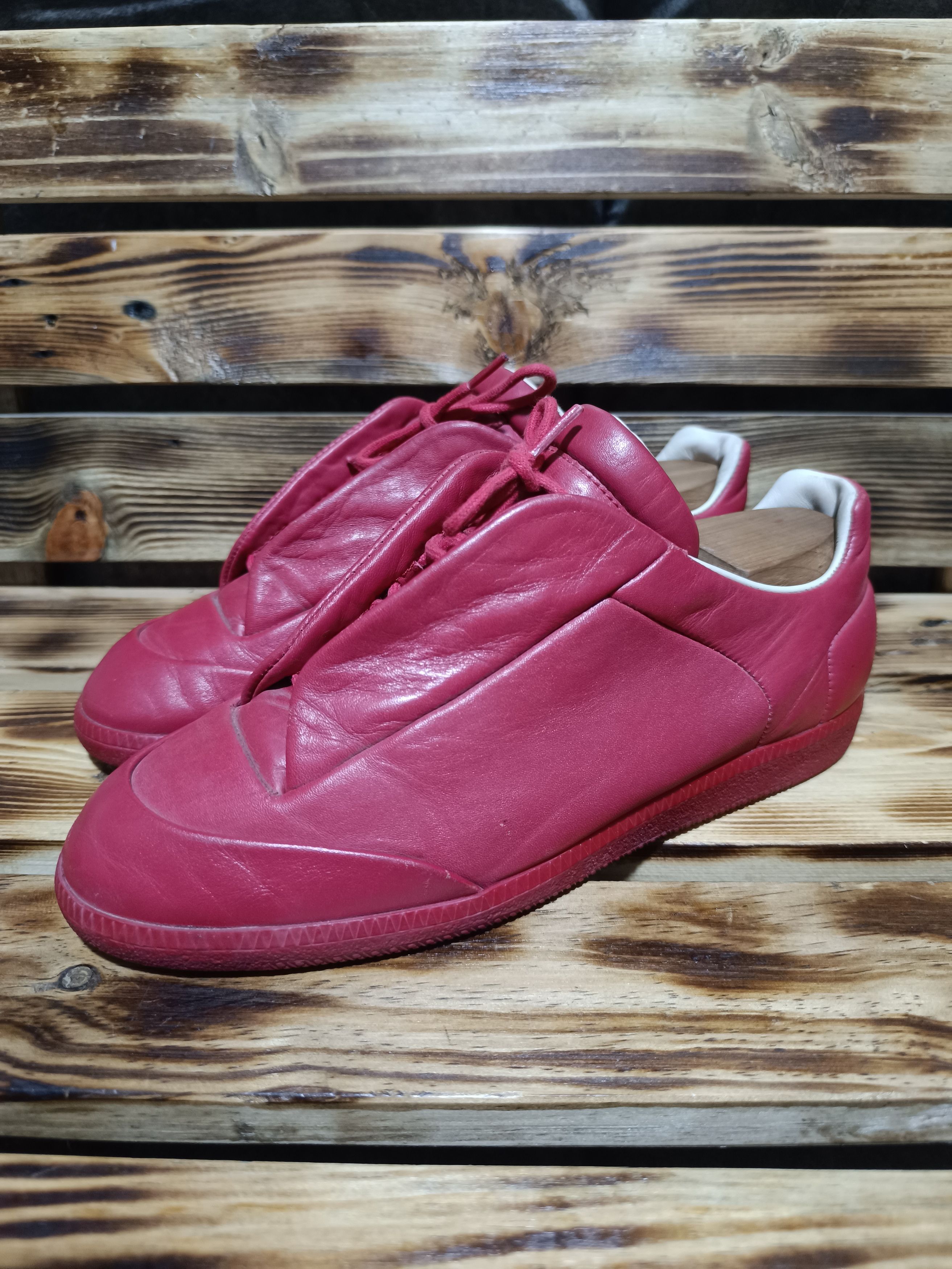 Pre-owned Maison Margiela Future Low Top Sneaker In Red